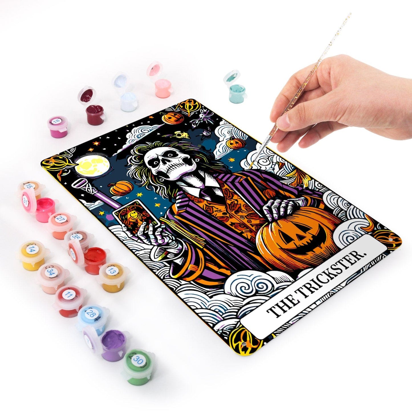 DIYArtCool™ Metal Bar/Posters Art Paint By Numbers- Haunted Selfie #30 (20x30cm /7.8"x11.8")