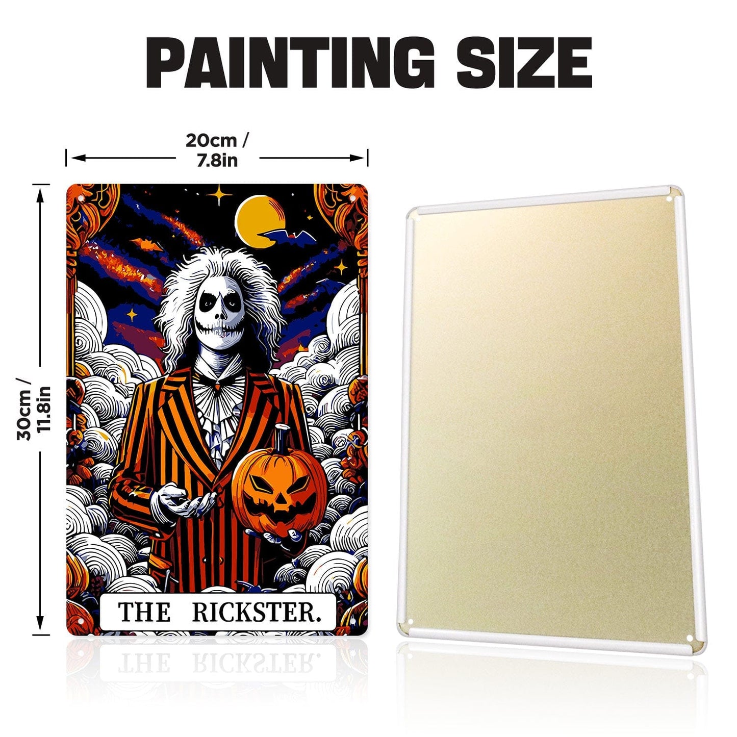 DIYArtCool™ Metal Bar/Posters Art Paint By Numbers- Halloween Skeleton #23 (20x30cm /7.8"x11.8")