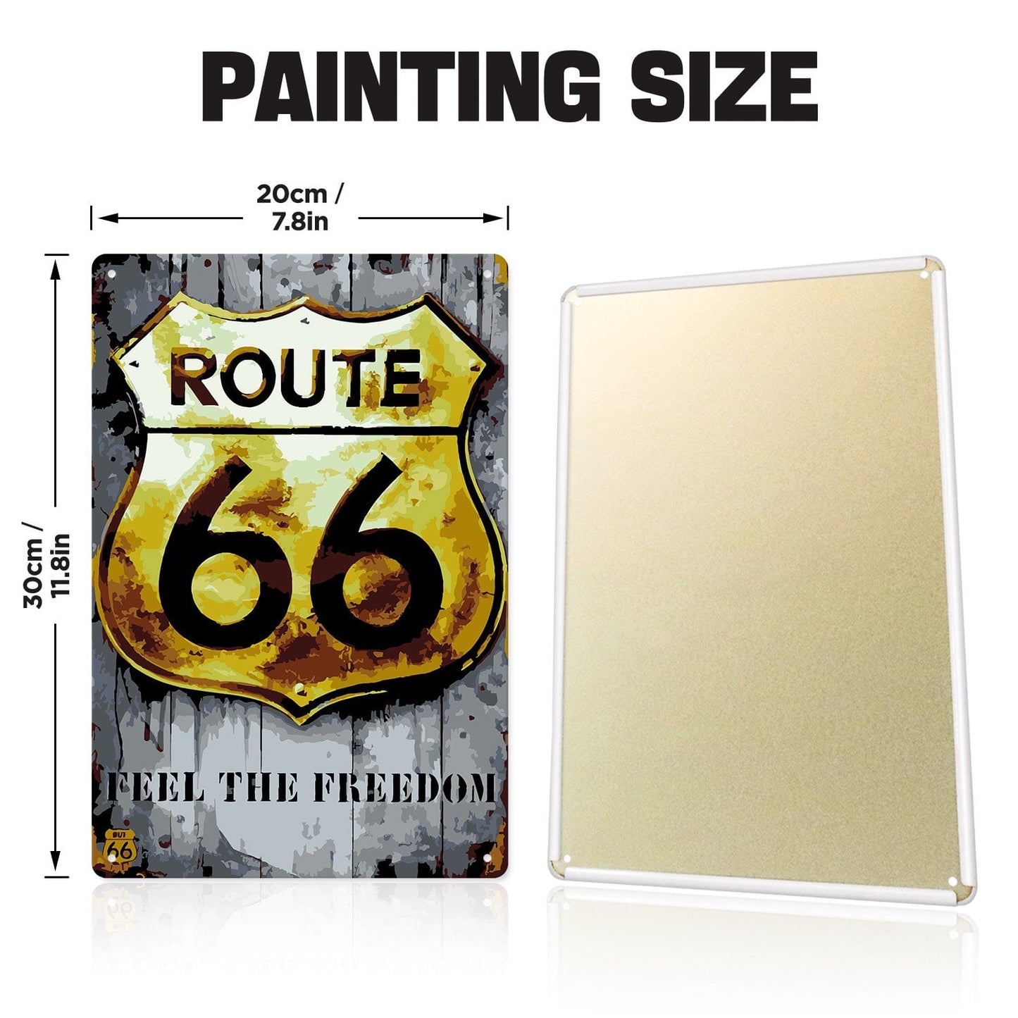 DIYArtCool™ Metal Bar/Posters Art Paint By Numbers- Feel the Freedom #27 (20x30cm /7.8"x11.8")
