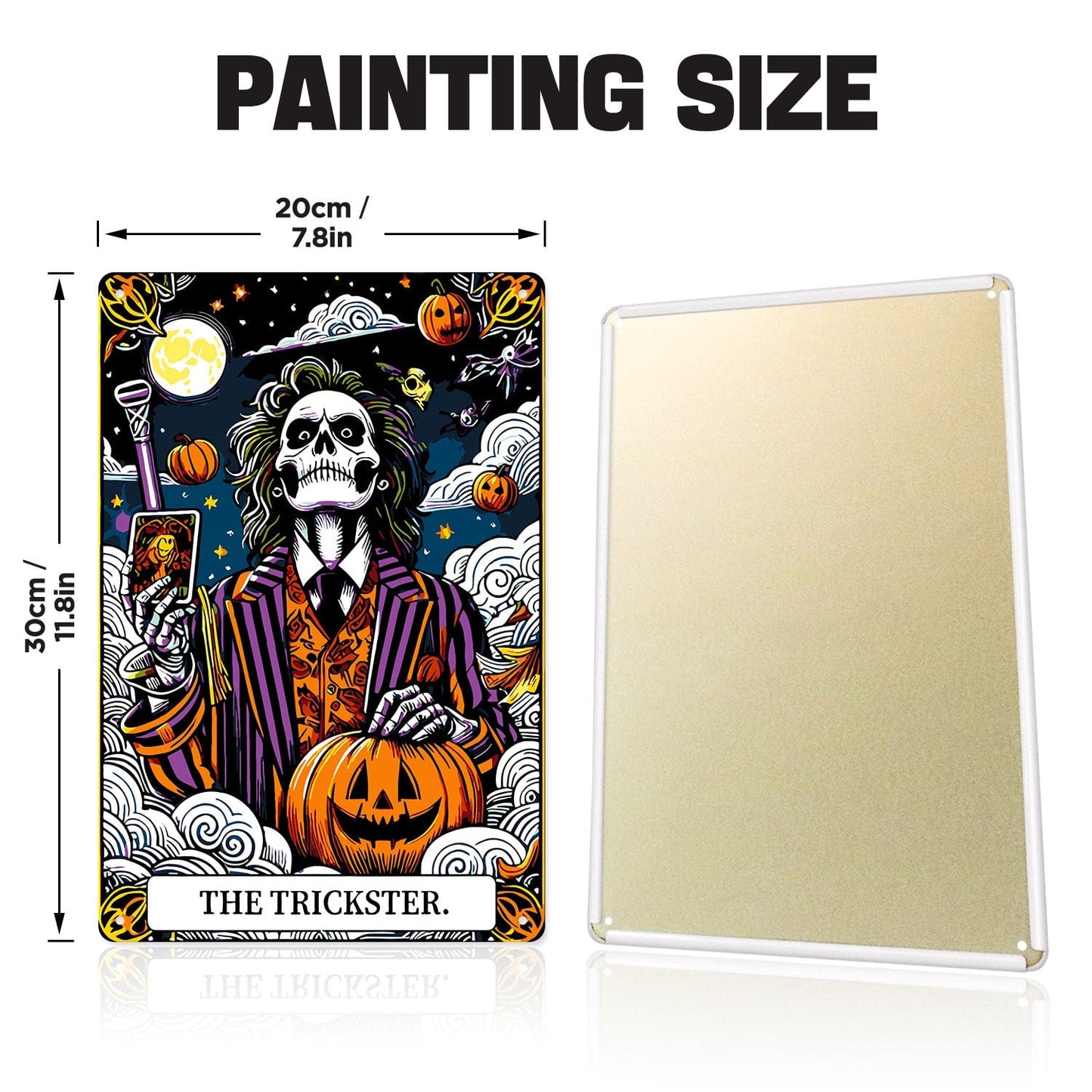 DIYArtCool™ Metal Bar/Posters Art Paint By Numbers- Haunted Selfie #30 (20x30cm /7.8"x11.8")