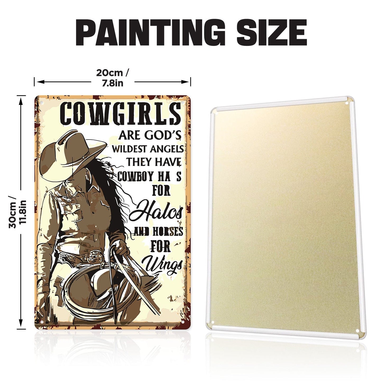 DIYArtCool™ Metal Bar/Posters Art Paint By Numbers- Wild Angels #24 (20x30cm /7.8"x11.8")