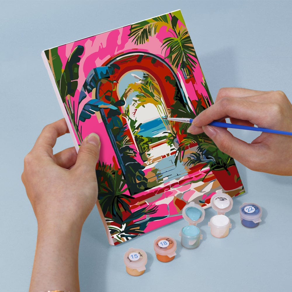 6 Mini Paintings – Vivid Escape Destinations Set (5.9” x 7.9” / 15 x 20 cm)
