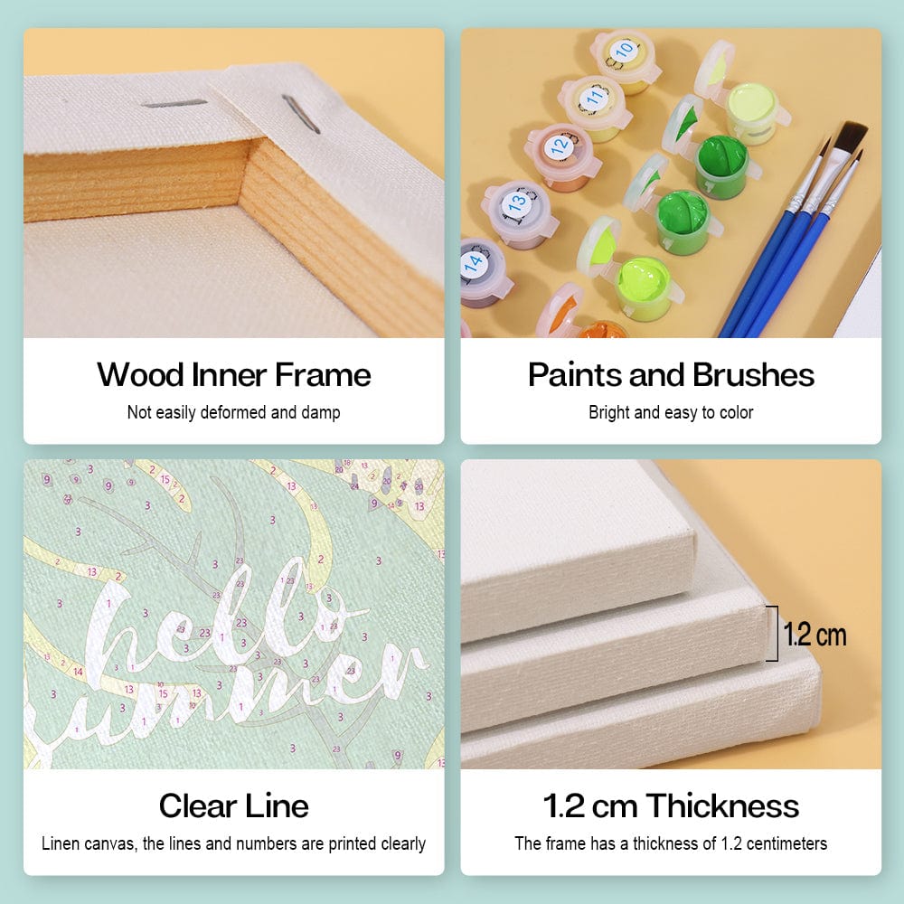 6 Mini Paintings – Sweet Summer Fruits Set (5.9” x 7.9” / 15 x 20 cm)