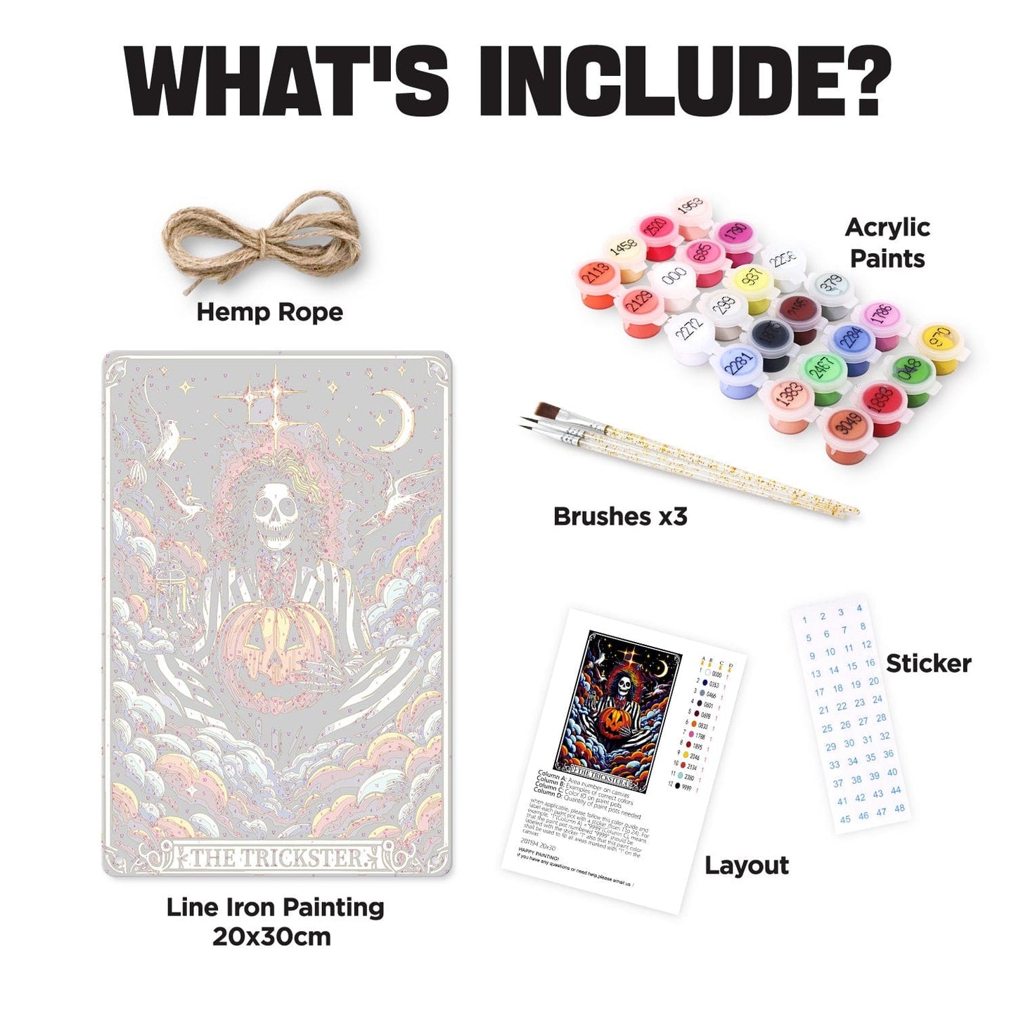 DIYArtCool™ Metal Bar/Posters Art Paint By Numbers- The Trickster #28 (20x30cm /7.8"x11.8")