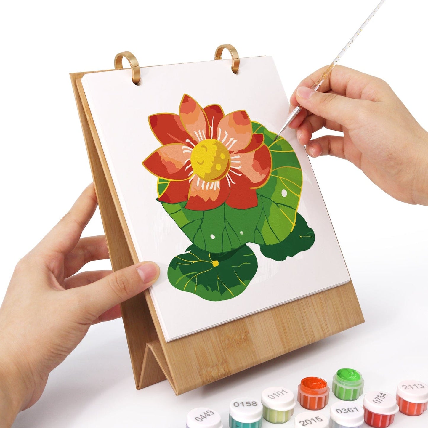 2026 Desk Calendar Series – Flowers /Paint by Numbers(18.2cm x 22.5cm)