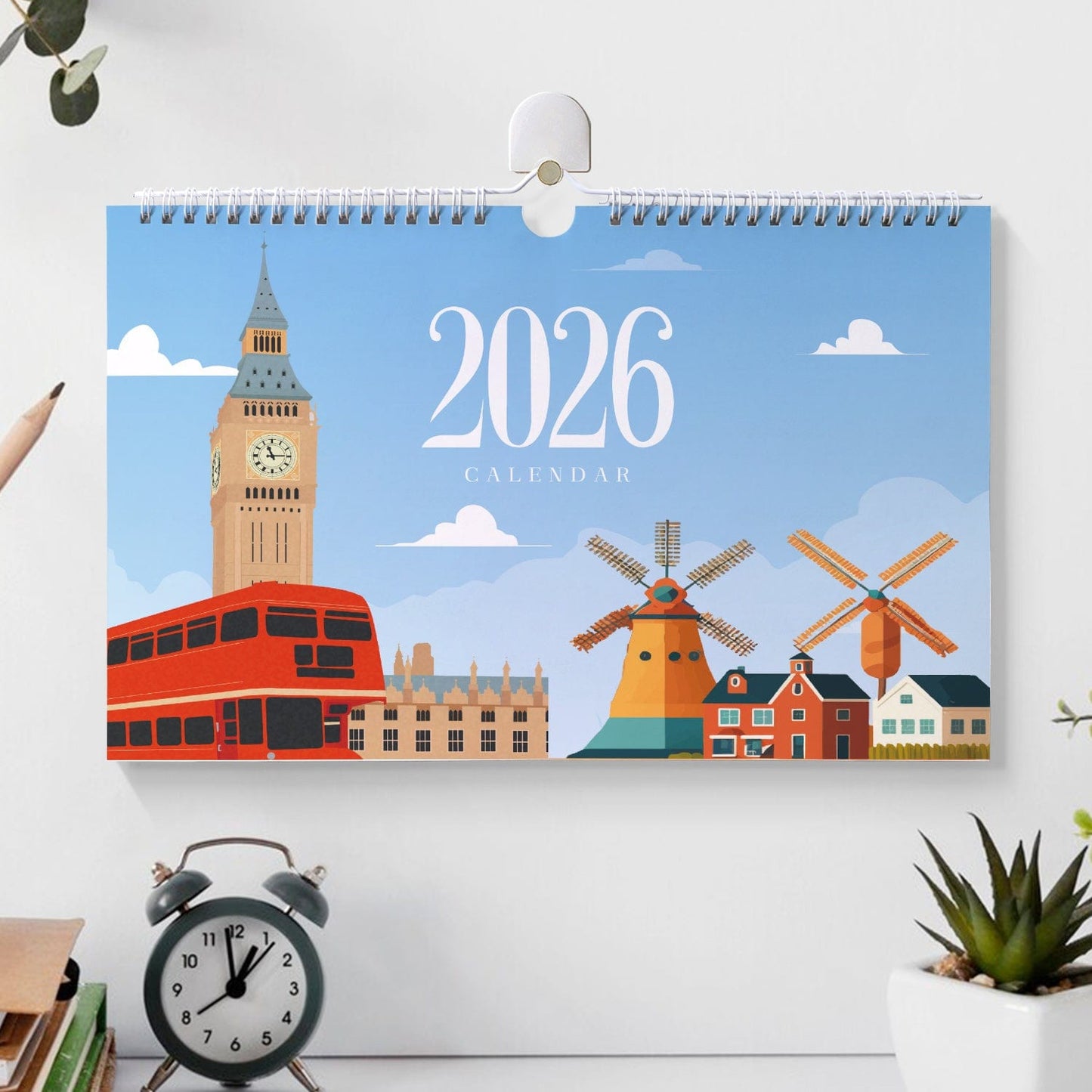 2026 Calendar Series – World Scenic Spots / Animal Series /Paint by Numbers(28.3cm x 21cm)