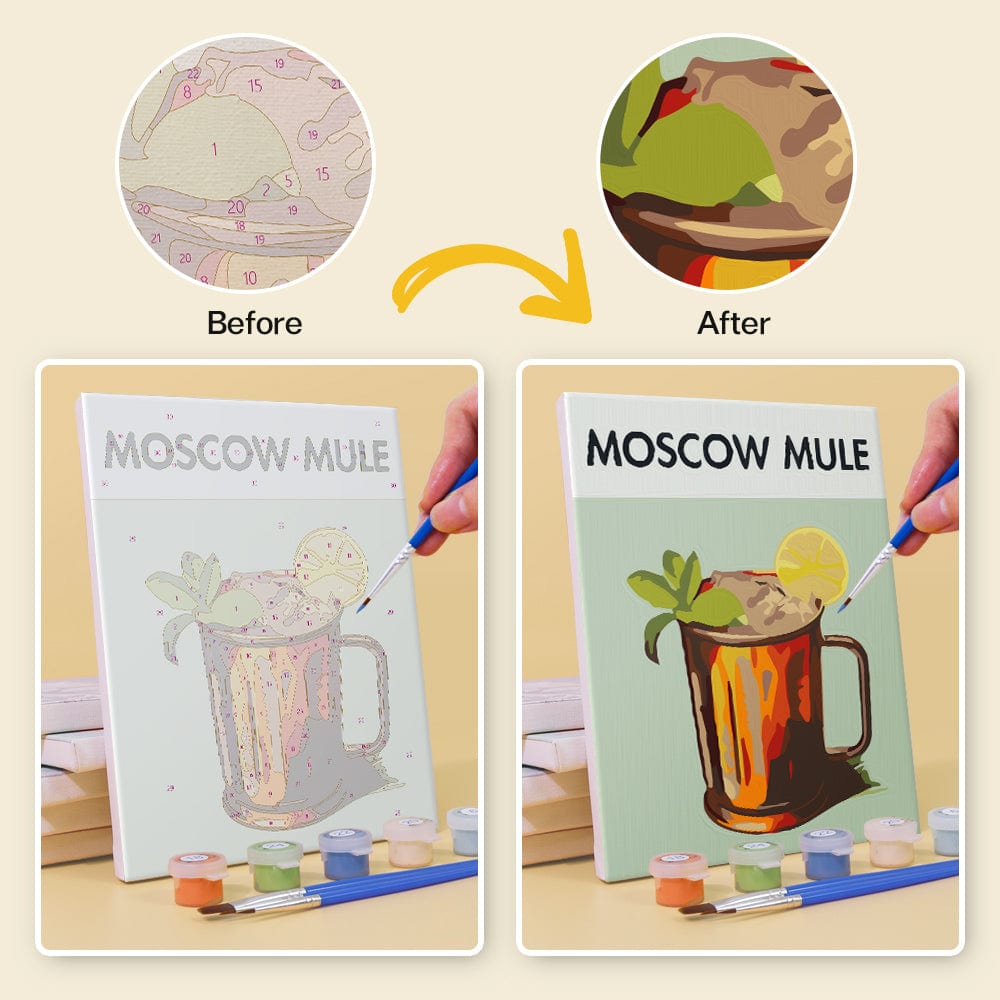 6 Mini Paintings – Cocktail Hour Set (5.9” x 7.9” / 15 x 20 cm)