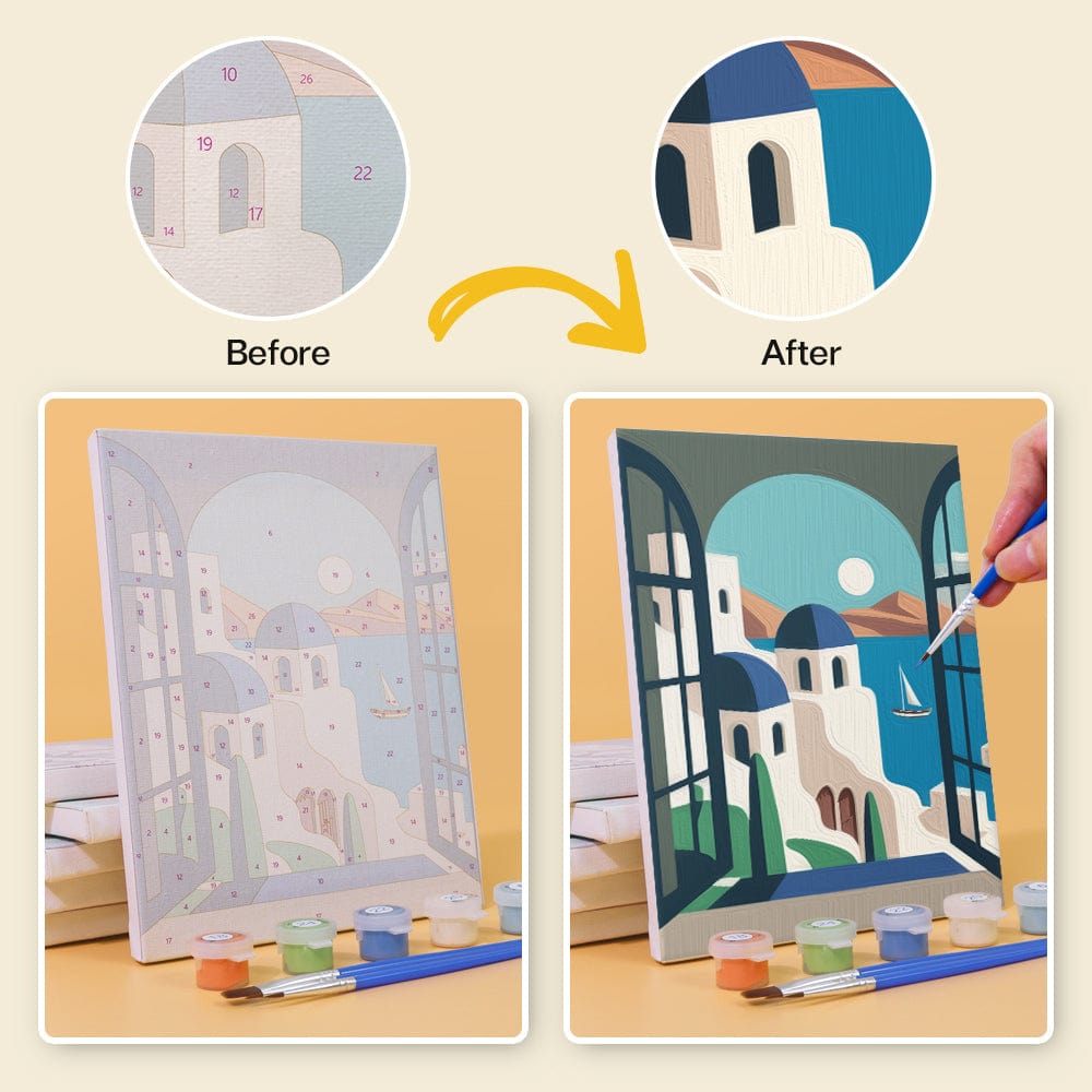 6 Mini Paintings – World Landmarks Set (5.9” x 7.9” / 15 x 20 cm)