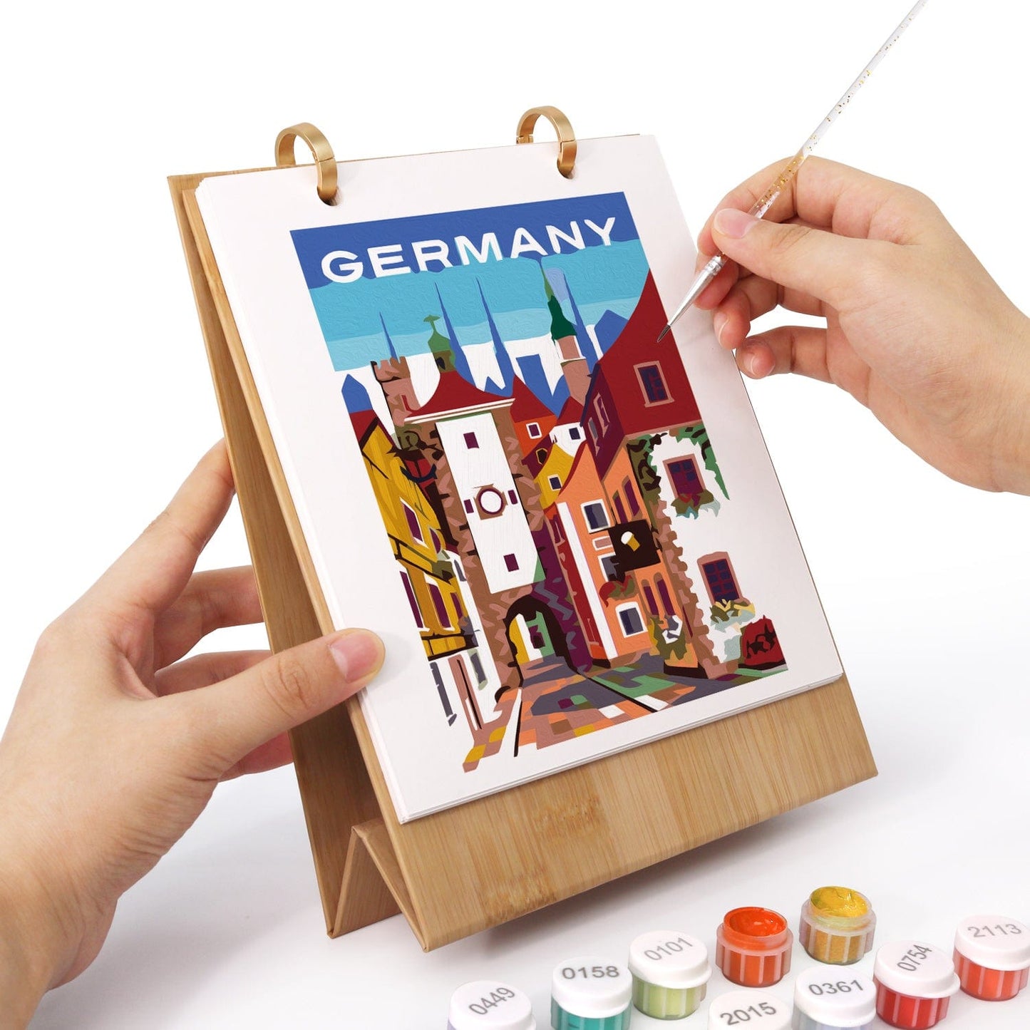 2026 Desk Calendar Series – Scenic spots /Paint by Numbers(18.2cm x 22.5cm)