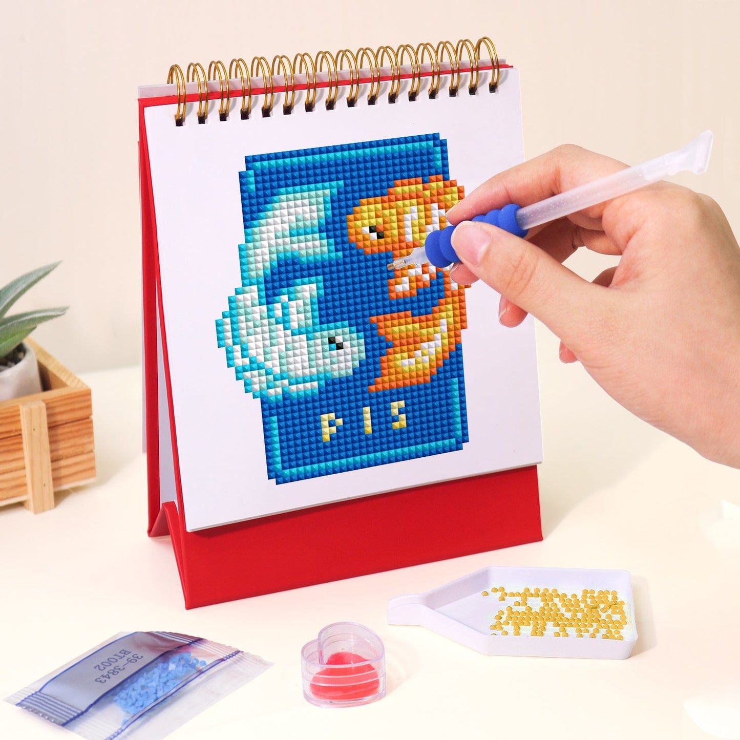 DIYArtCool™ 2026 Desk Calendar Series – Zodiac Spark /Diamond Painting(19cm x 13.2cm)