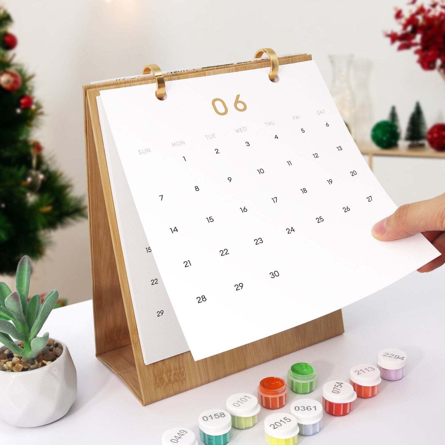2026 Desk Calendar Series – Christmas Carnival /Paint by Numbers(18.2cm x 22.5cm)