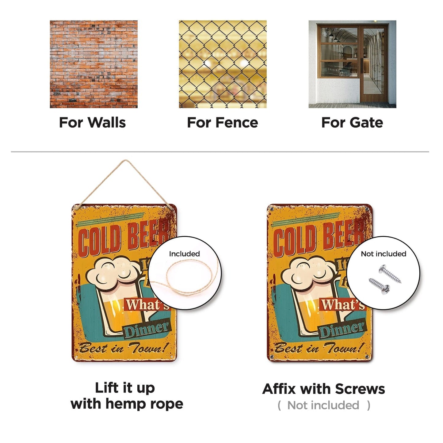 DIYArtCool™ Metal Bar/Posters Art Paint By Numbers- Cold Beer for Dinner #09 (20x30cm /7.8"x11.8")