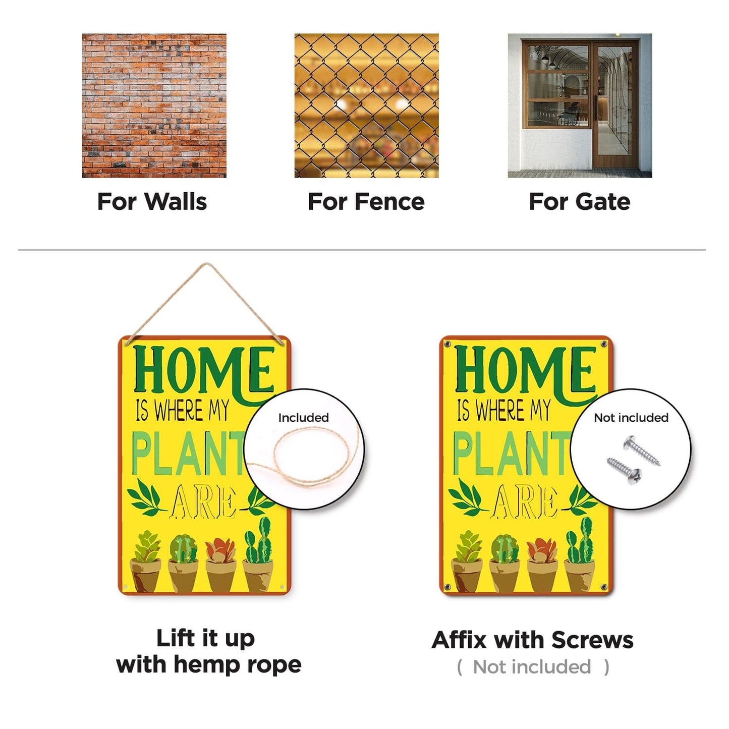 DIYArtCool™ Metal Bar/Posters Art Paint By Numbers- Home Is Where My Plants Are #33 (20x30cm /7.8"x11.8")