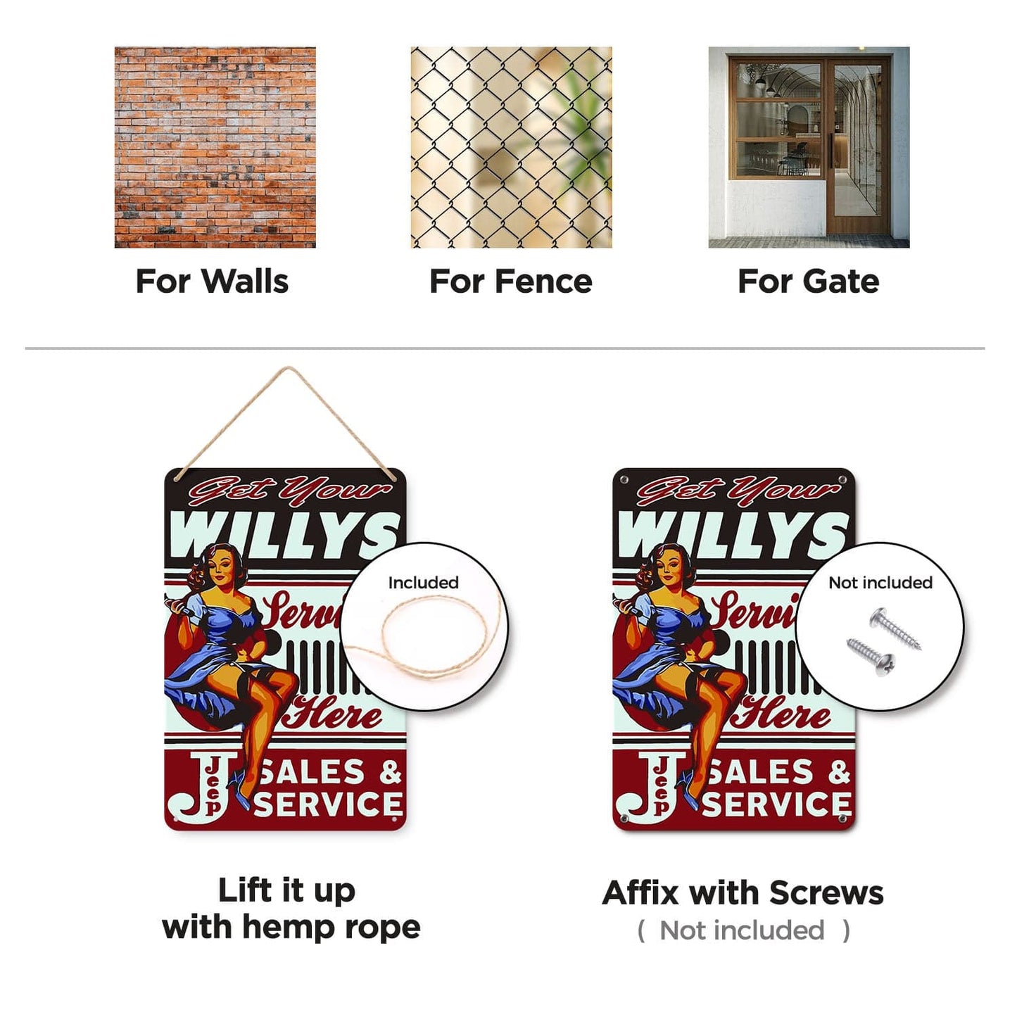 DIYArtCool™ Metal Bar/Posters Art Paint By Numbers- Get Your Willys Serviced #21 (20x30cm /7.8"x11.8")