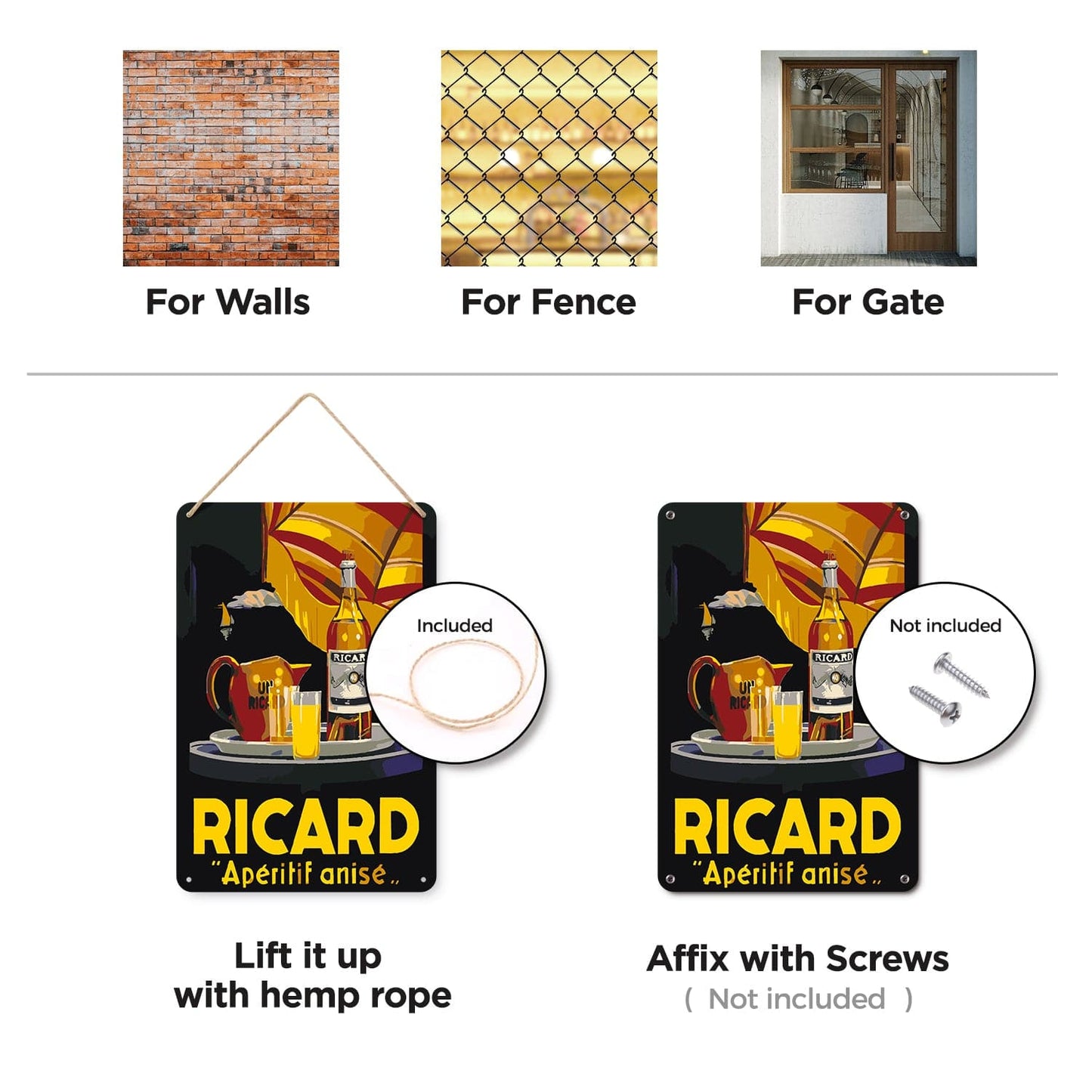 DIYArtCool™ Metal Bar/Posters Art Paint By Numbers- Ricard Moment #19 (20x30cm /7.8"x11.8")