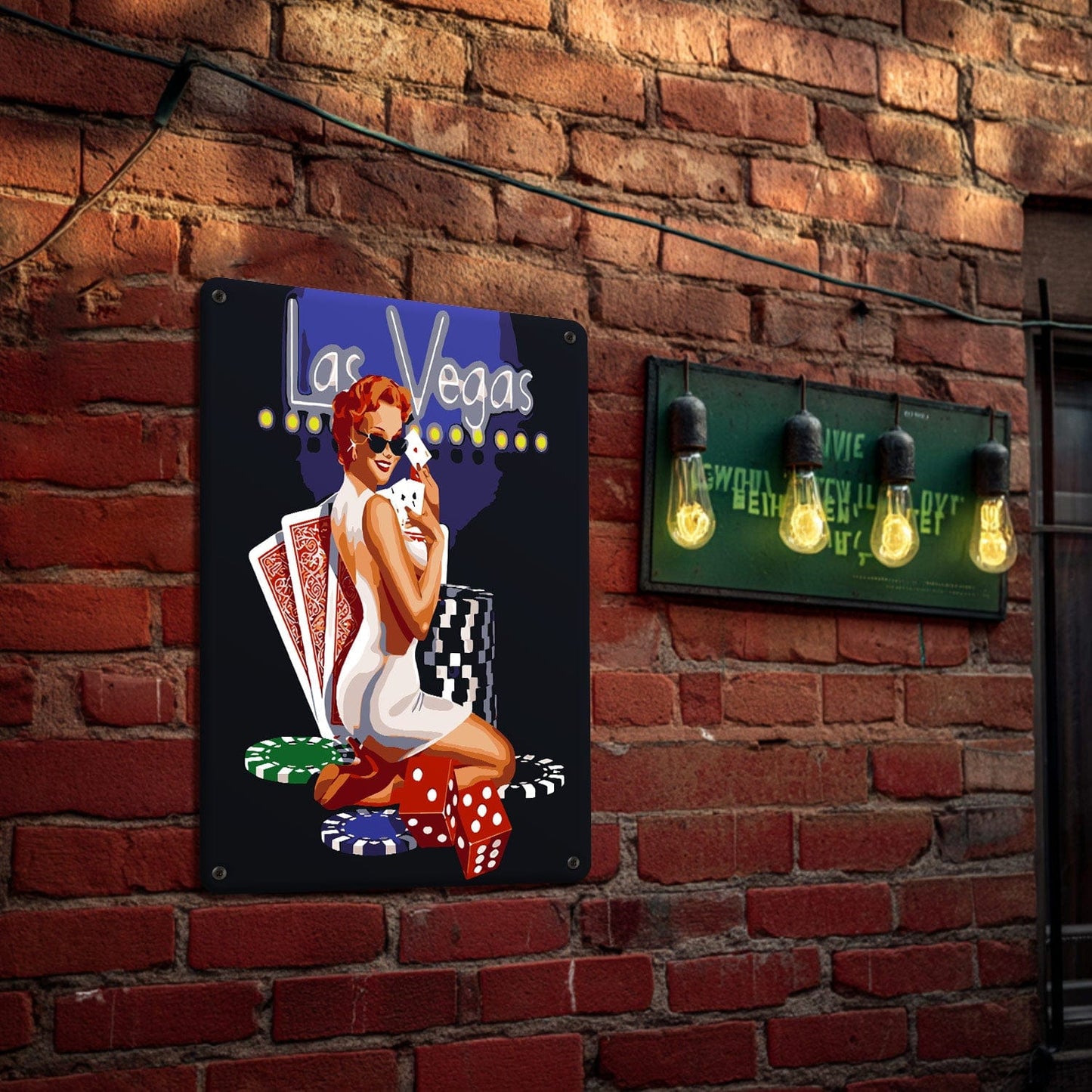 DIYArtCool™ Metal Bar/Posters Art Paint By Numbers- Viva Las Vegas #26 (20x30cm /7.8"x11.8")