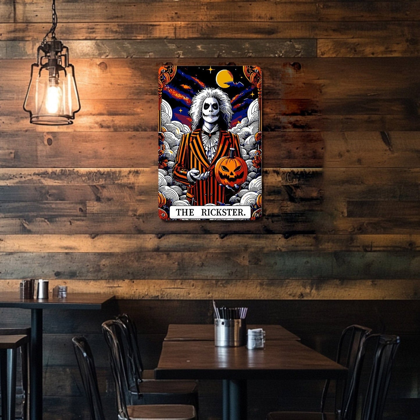 DIYArtCool™ Metal Bar/Posters Art Paint By Numbers- Halloween Skeleton #23 (20x30cm /7.8"x11.8")