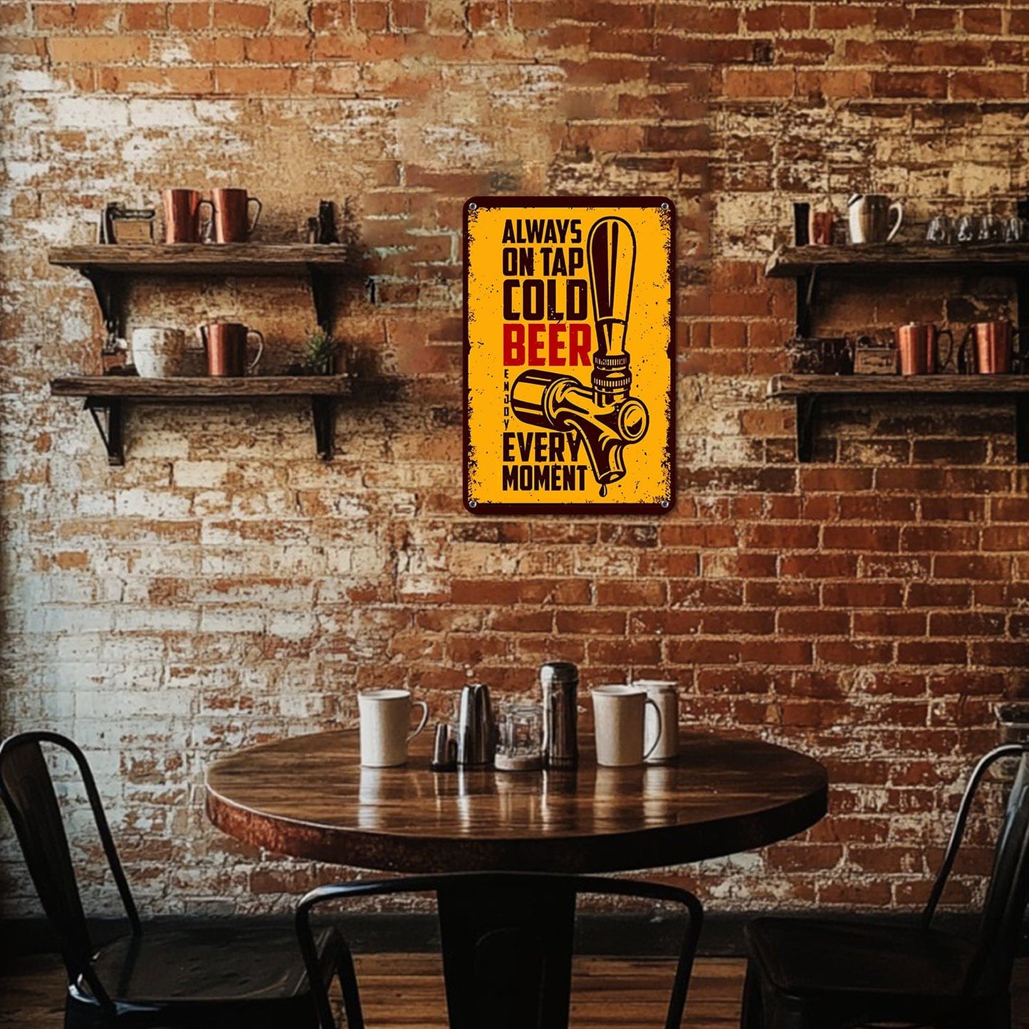 DIYArtCool™ Metal Bar/Posters Art Paint By Numbers- On Tap Cold Bee #04 (20x30cm /7.8"x11.8")