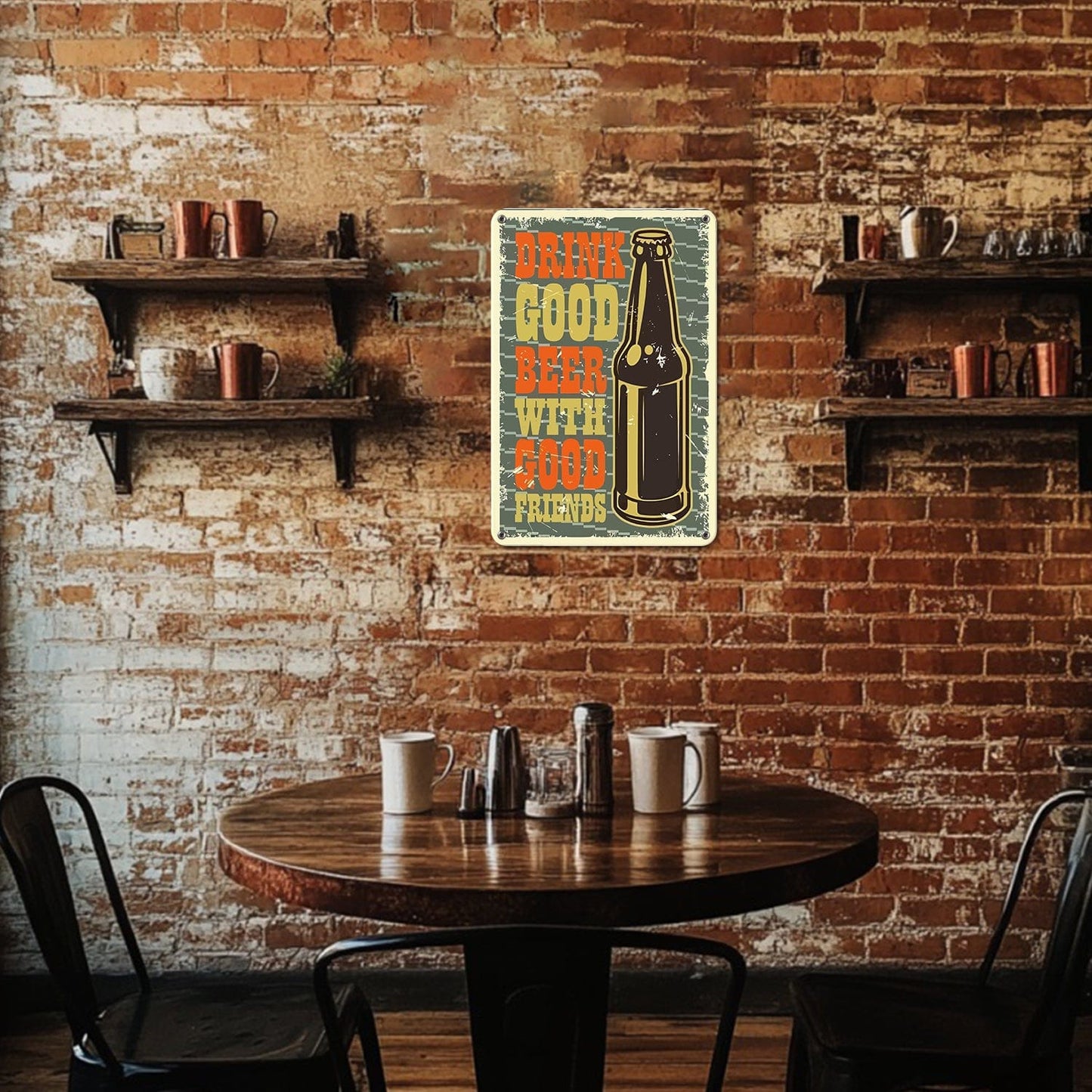 DIYArtCool™ Metal Bar/Posters Art Paint By Numbers- Good Beer & Great Company #11 (20x30cm /7.8"x11.8")