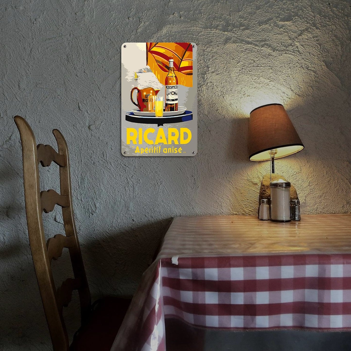 DIYArtCool™ Metal Bar/Posters Art Paint By Numbers- Ricard Apéritif Anisé #17 (20x30cm /7.8"x11.8")