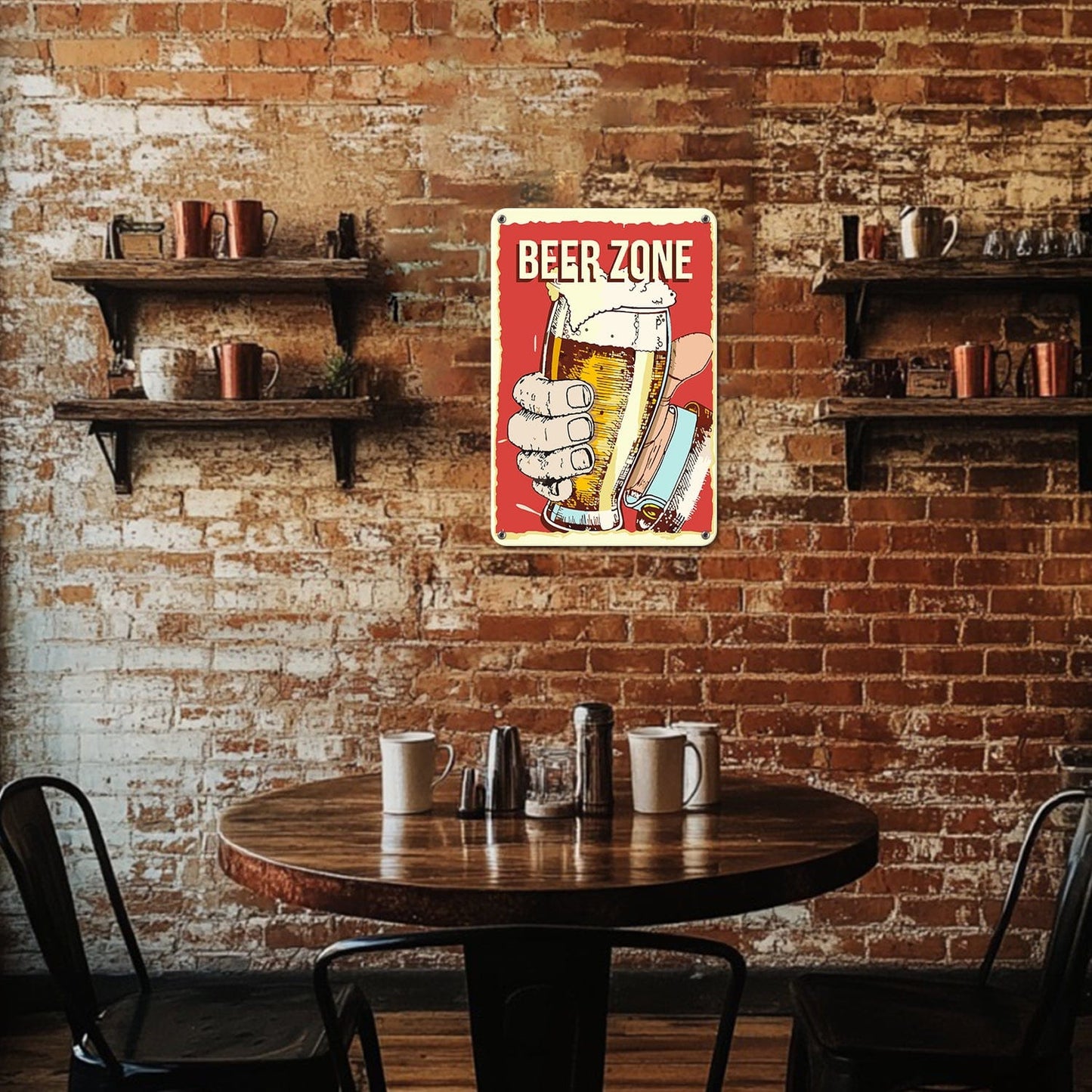 DIYArtCool™ Metal Bar/Posters Art Paint By Numbers- Beer Zone Cheers #03 (20x30cm /7.8"x11.8")