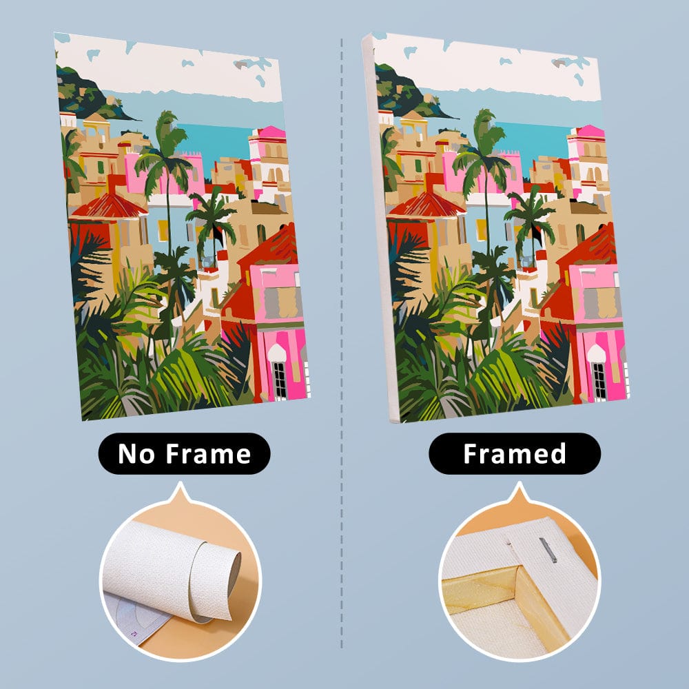 6 Mini Paintings – Vivid Escape Destinations Set (5.9” x 7.9” / 15 x 20 cm)