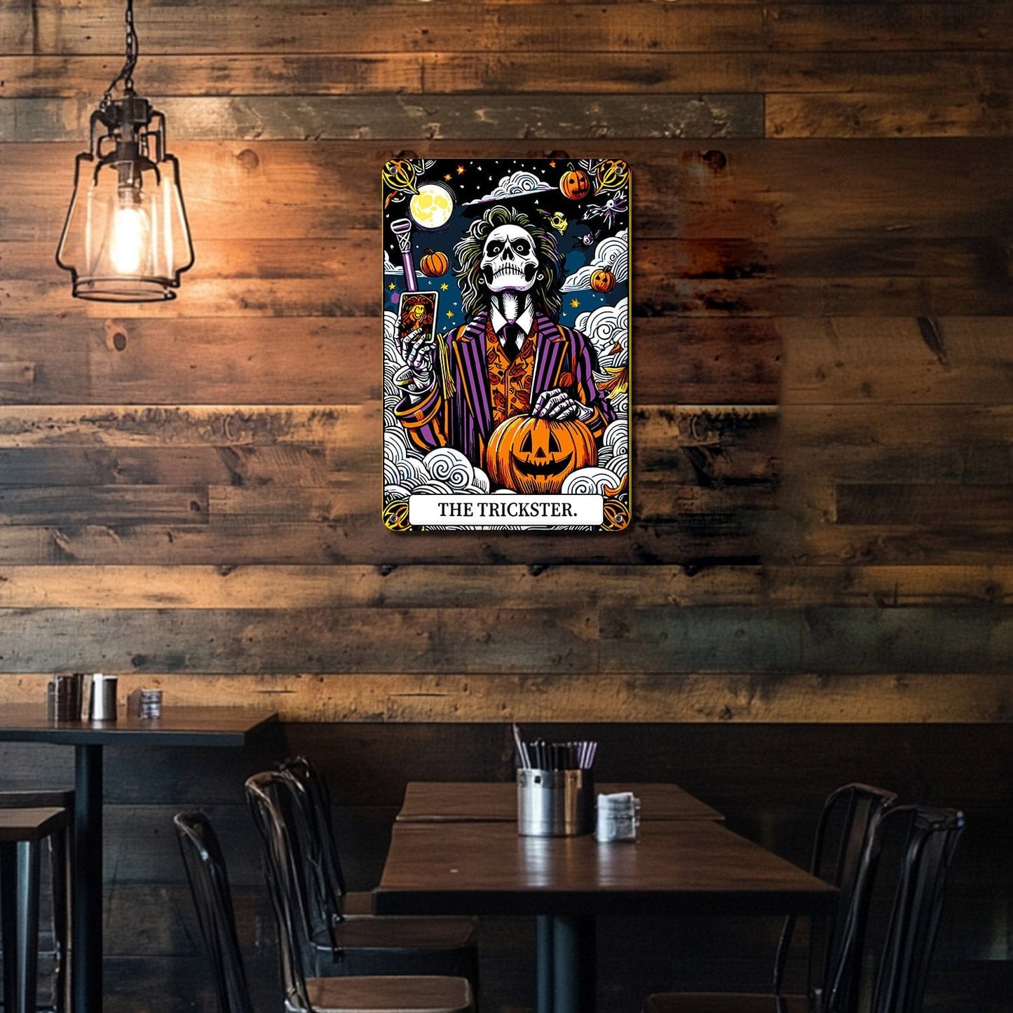 DIYArtCool™ Metal Bar/Posters Art Paint By Numbers- Haunted Selfie #30 (20x30cm /7.8"x11.8")