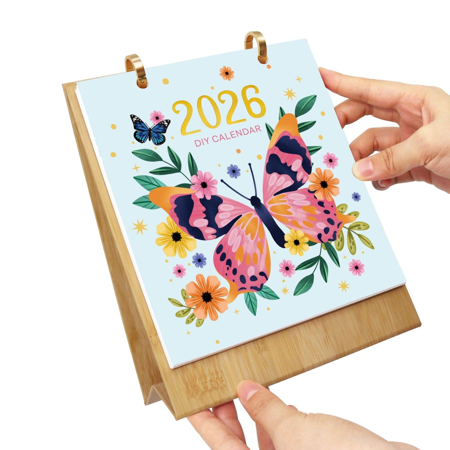 2026 Desk Calendar Series – Butterflies /Paint by Numbers(18.2cm x 22.5cm)
