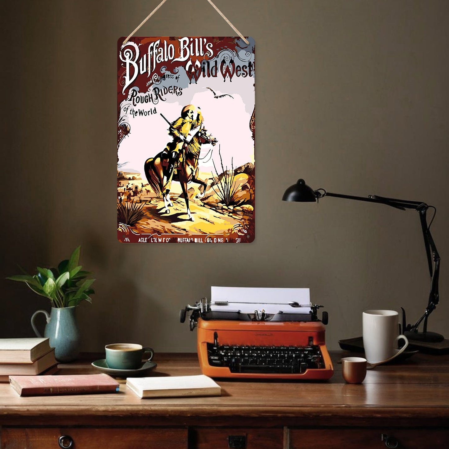 DIYArtCool™ Metal Bar/Posters Art Paint By Numbers- Buffalo Bill's Wild West #22 (20x30cm /7.8"x11.8")