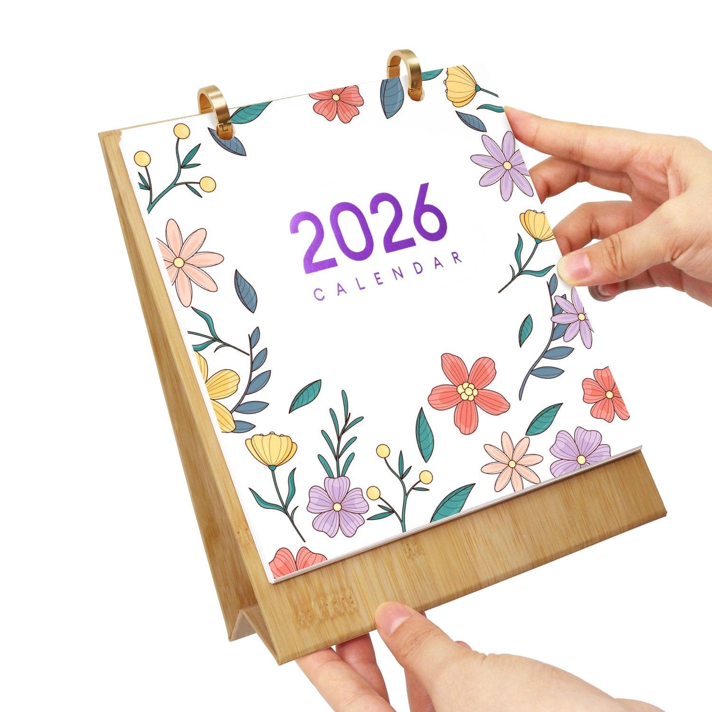 2026 Desk Calendar Series – Flowers /Paint by Numbers(18.2cm x 22.5cm)