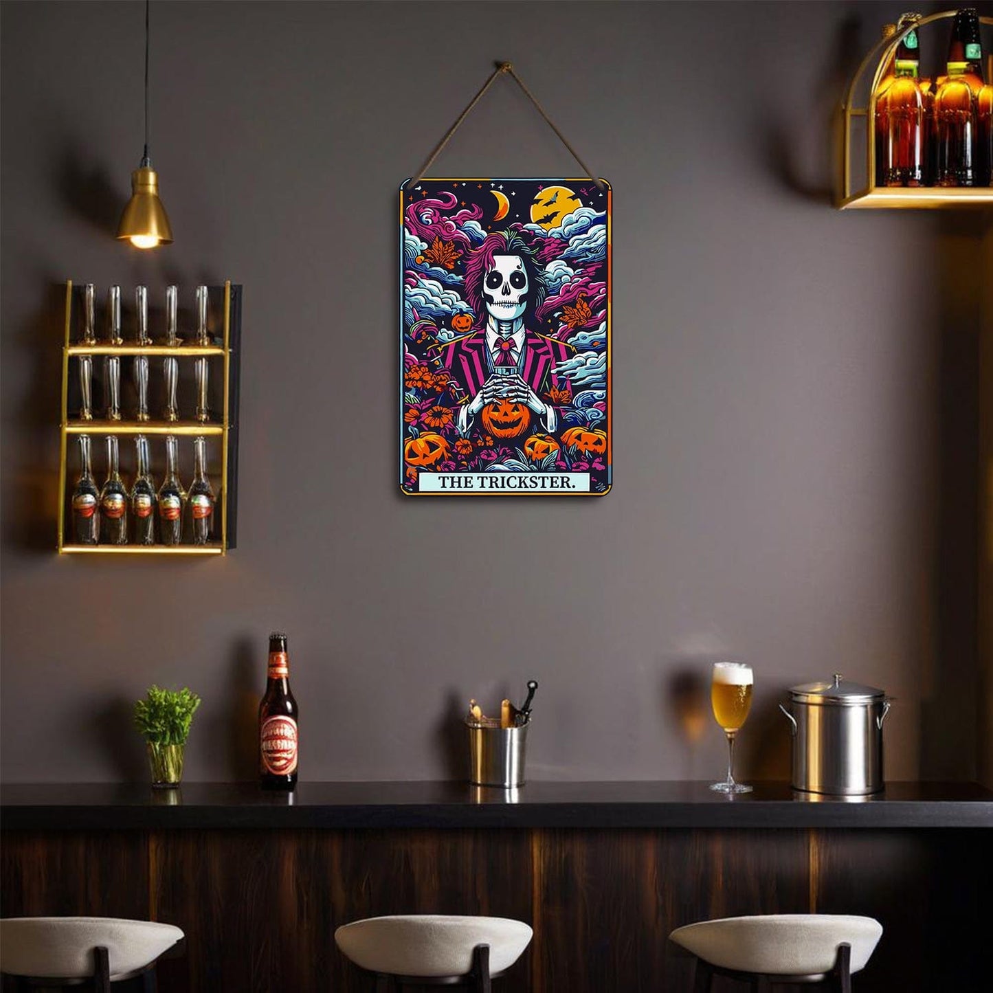 DIYArtCool™ Metal Bar/Posters Art Paint By Numbers- The Trickster #32 (20x30cm /7.8"x11.8")