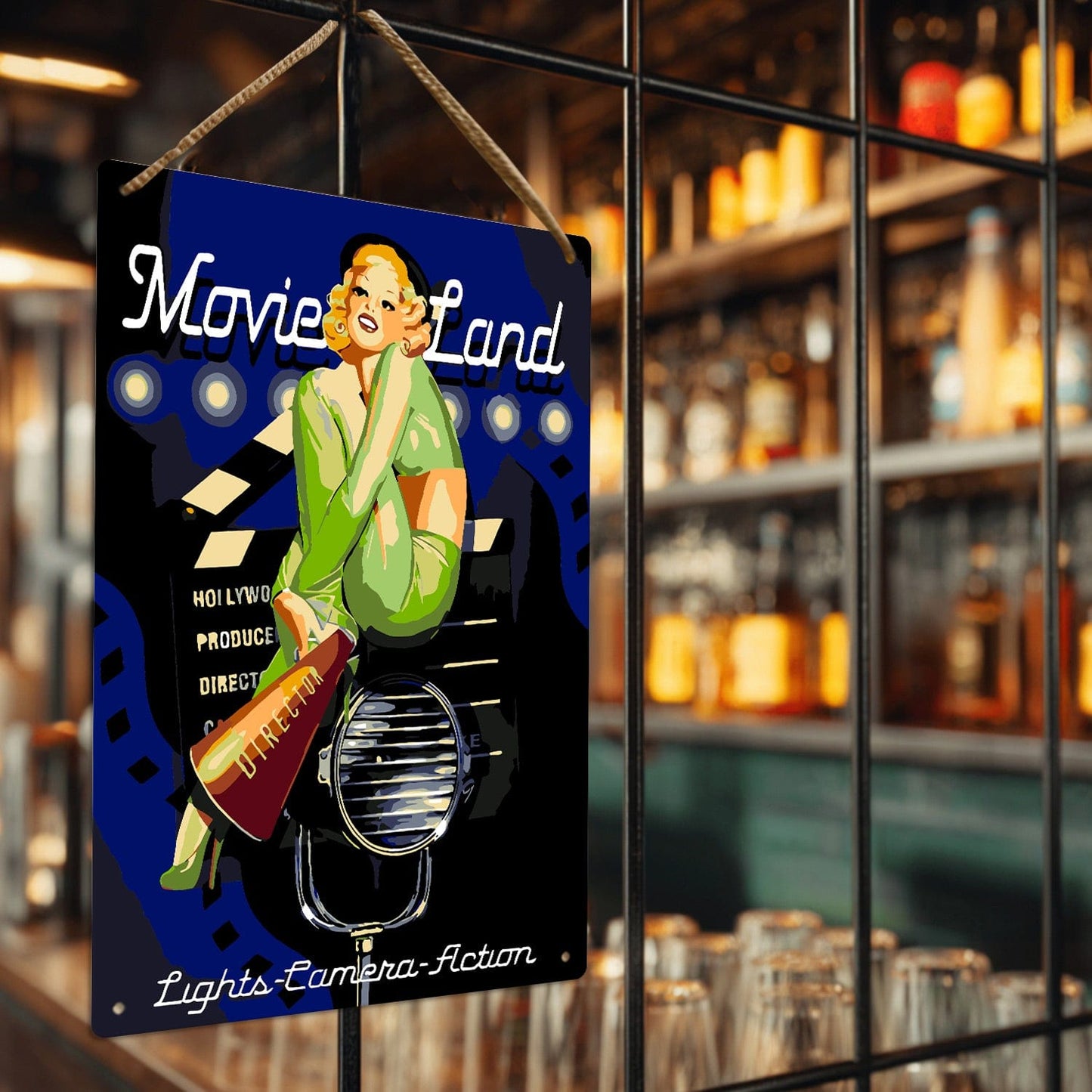 DIYArtCool™ Metal Bar/Posters Art Paint By Numbers- Movie Star #25 (20x30cm /7.8"x11.8")