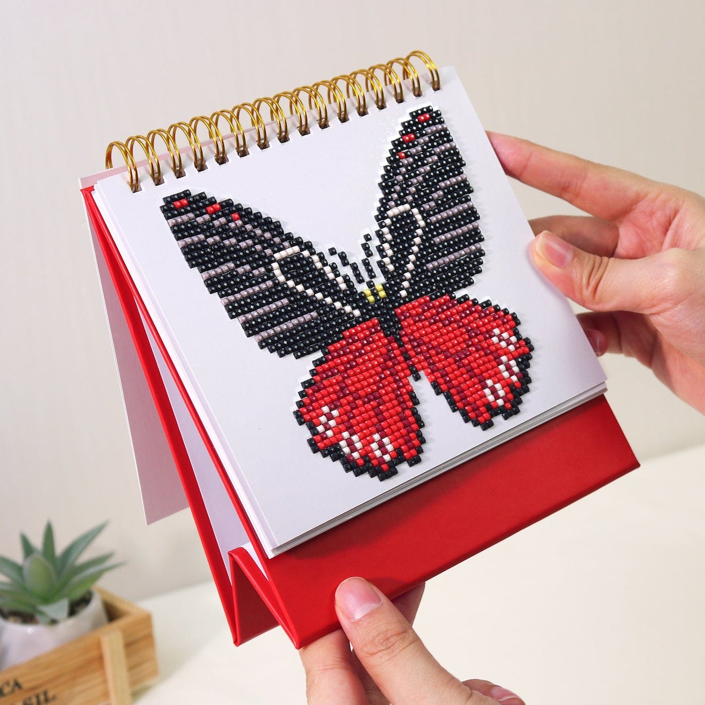 DIYArtCool™ 2026 Desk Calendar Series – Butterflies /Diamond Painting(17cm x 15cm)