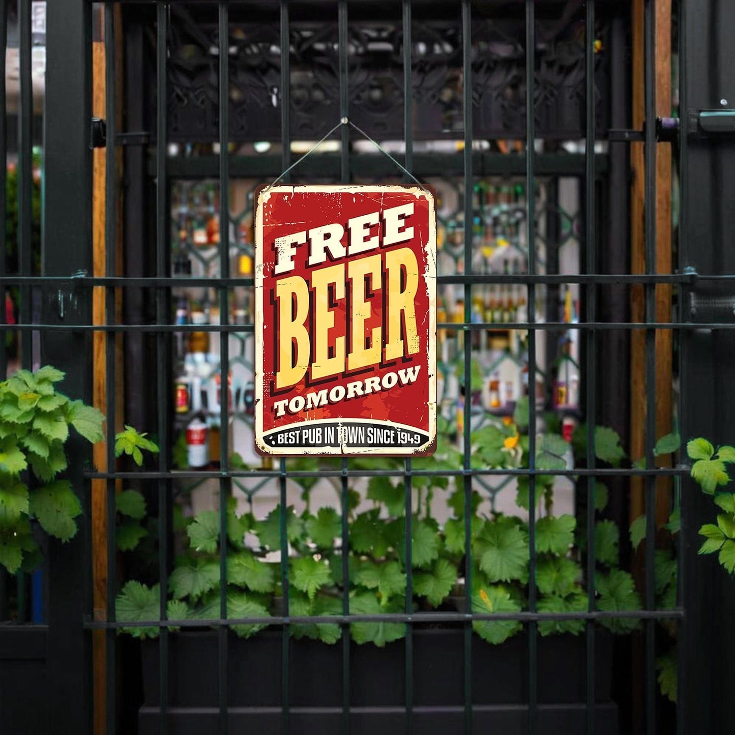 DIYArtCool™ Metal Bar/Posters Art Paint By Numbers- Free Beer Tomorrow #14 (20x30cm /7.8"x11.8")