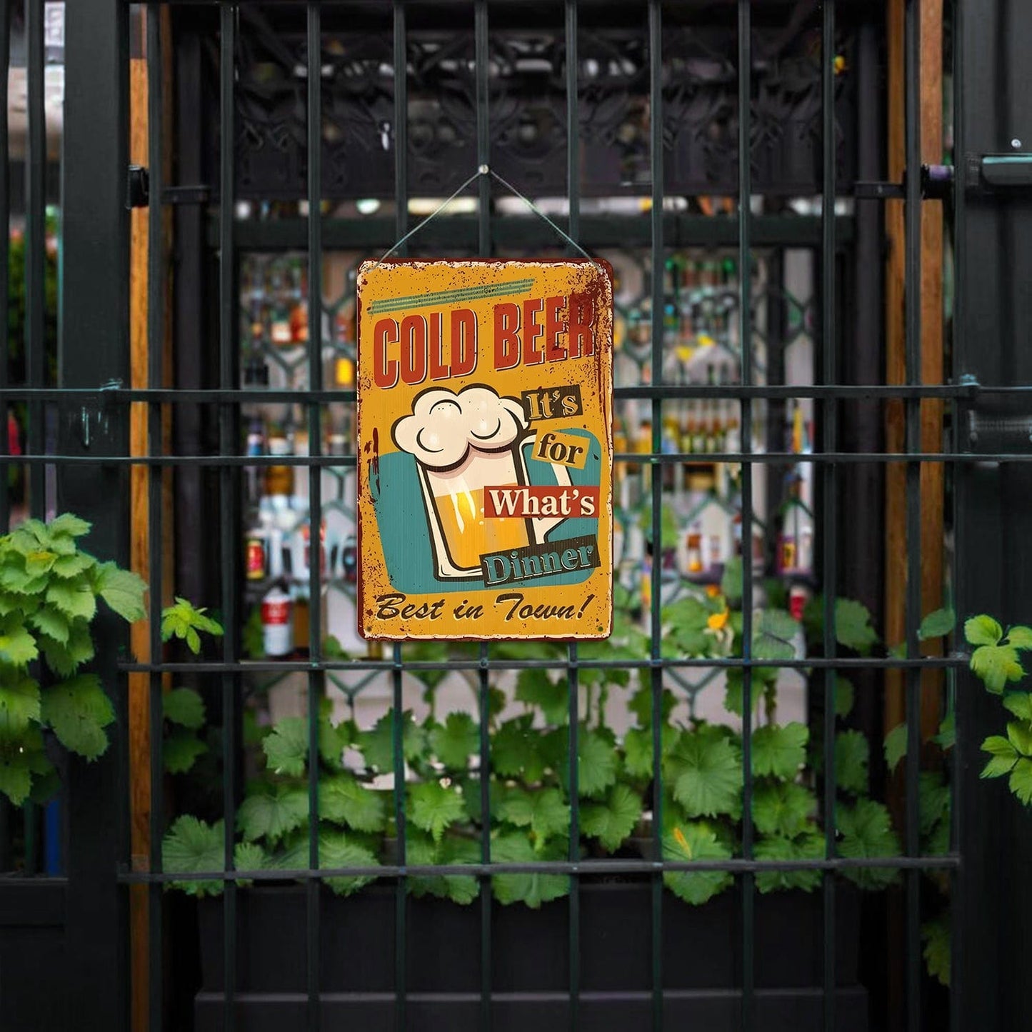 DIYArtCool™ Metal Bar/Posters Art Paint By Numbers- Cold Beer for Dinner #09 (20x30cm /7.8"x11.8")
