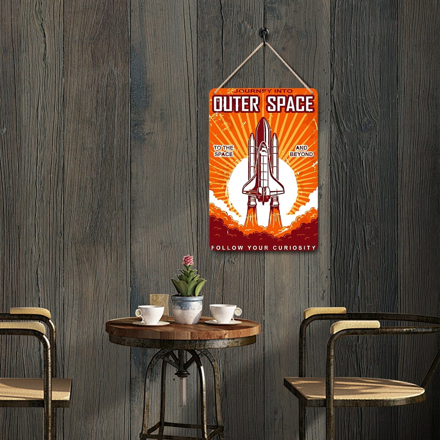 DIYArtCool™ Metal Bar/Posters Art Paint By Numbers- Journey Into Outer Space #15 (20x30cm /7.8"x11.8")