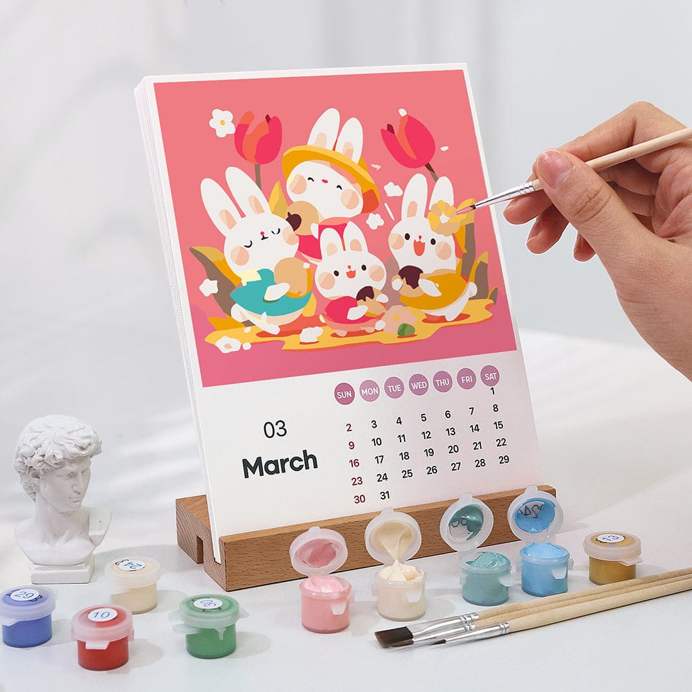 2026 Calendar Series – World Scenic Spots / Animal Series /Paint by Numbers(28.3cm x 21cm)