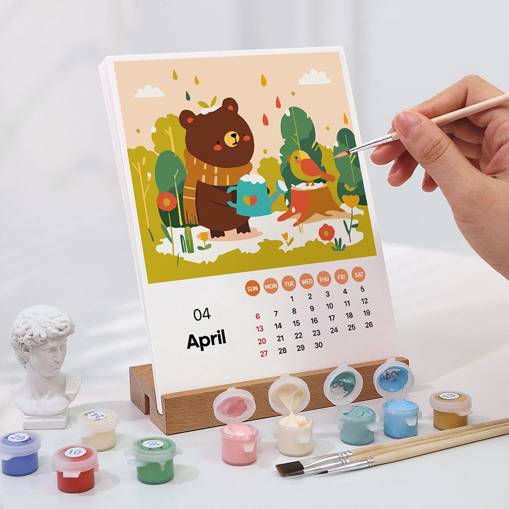 2026 Calendar Series – World Scenic Spots / Animal Series /Paint by Numbers(28.3cm x 21cm)
