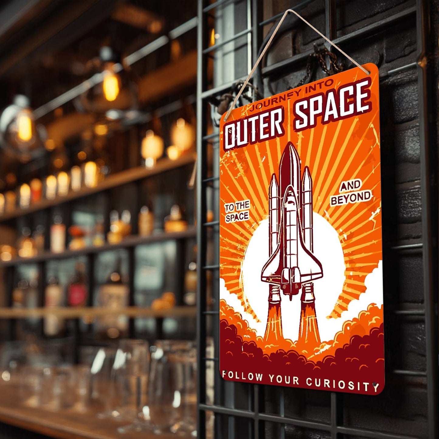 DIYArtCool™ Metal Bar/Posters Art Paint By Numbers- Journey Into Outer Space #15 (20x30cm /7.8"x11.8")