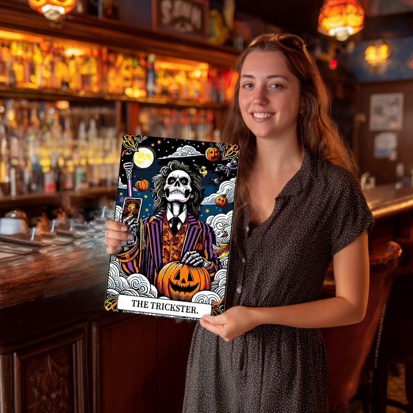 DIYArtCool™ Metal Bar/Posters Art Paint By Numbers- Haunted Selfie #30 (20x30cm /7.8"x11.8")