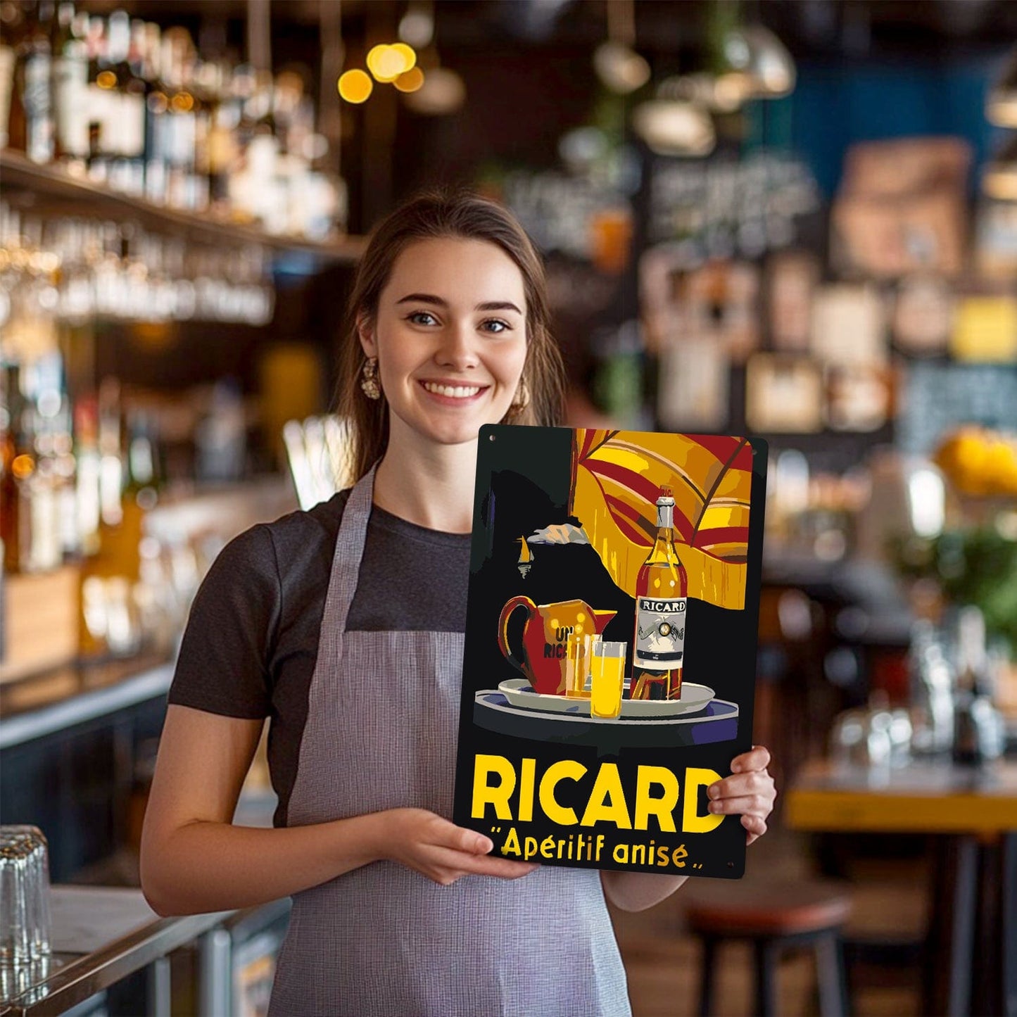 DIYArtCool™ Metal Bar/Posters Art Paint By Numbers- Ricard Moment #19 (20x30cm /7.8"x11.8")