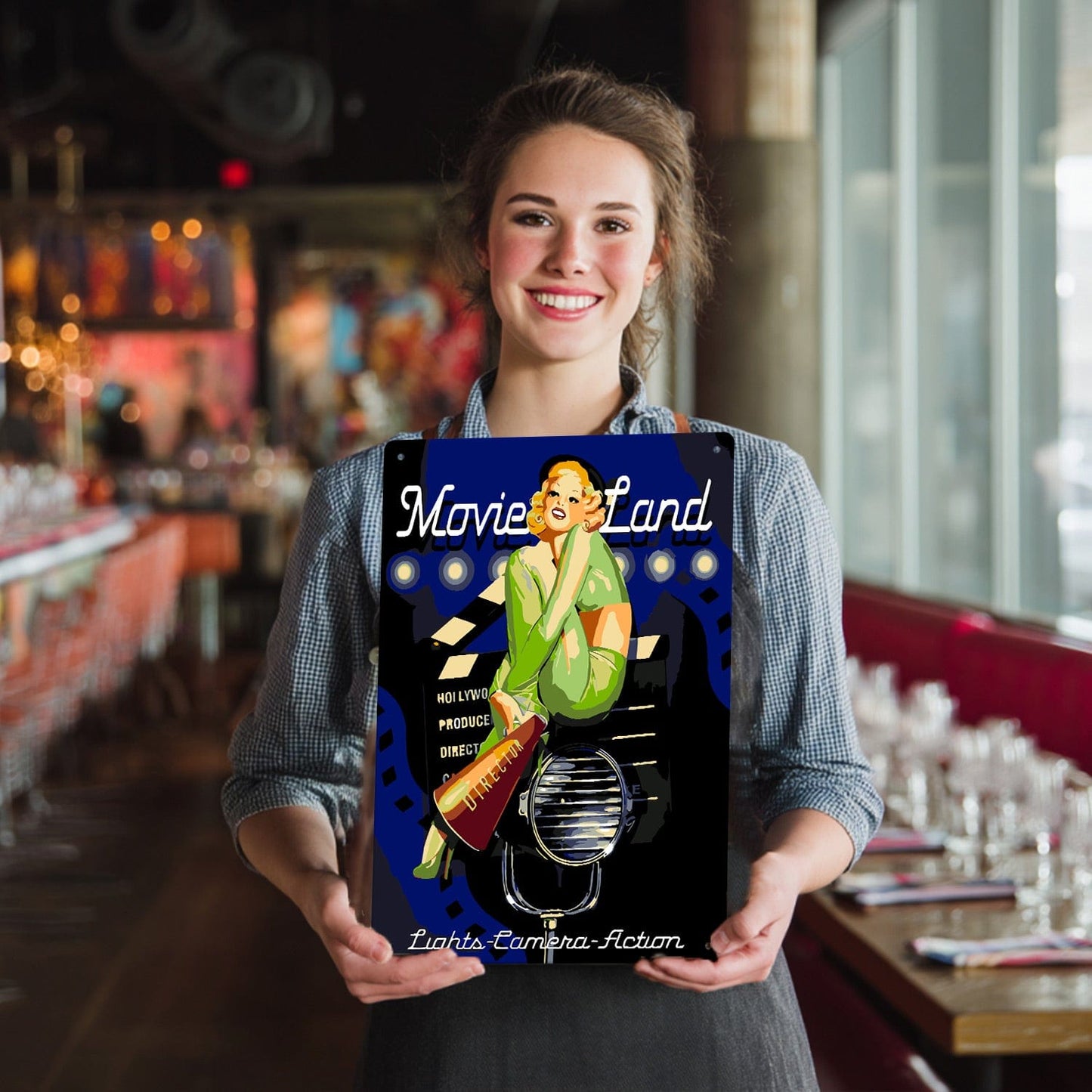 DIYArtCool™ Metal Bar/Posters Art Paint By Numbers- Movie Star #25 (20x30cm /7.8"x11.8")