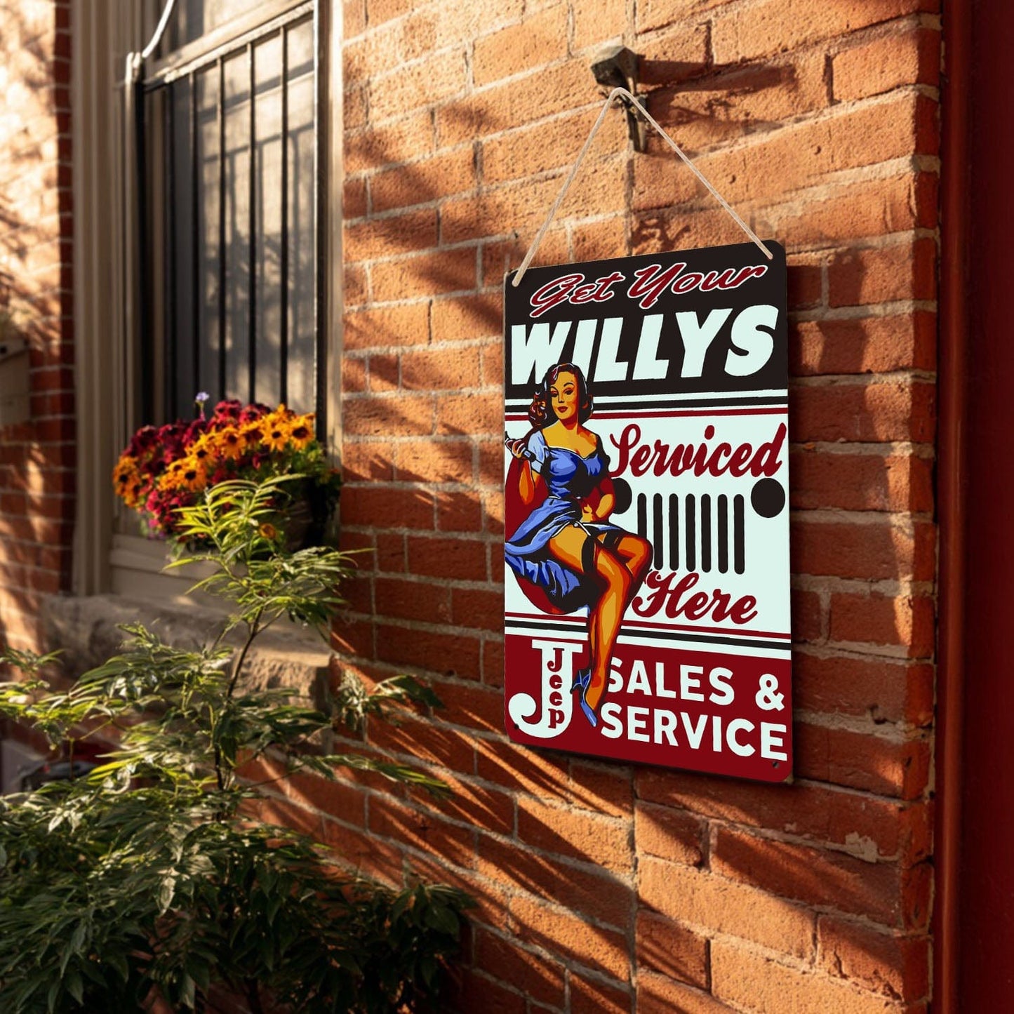 DIYArtCool™ Metal Bar/Posters Art Paint By Numbers- Get Your Willys Serviced #21 (20x30cm /7.8"x11.8")