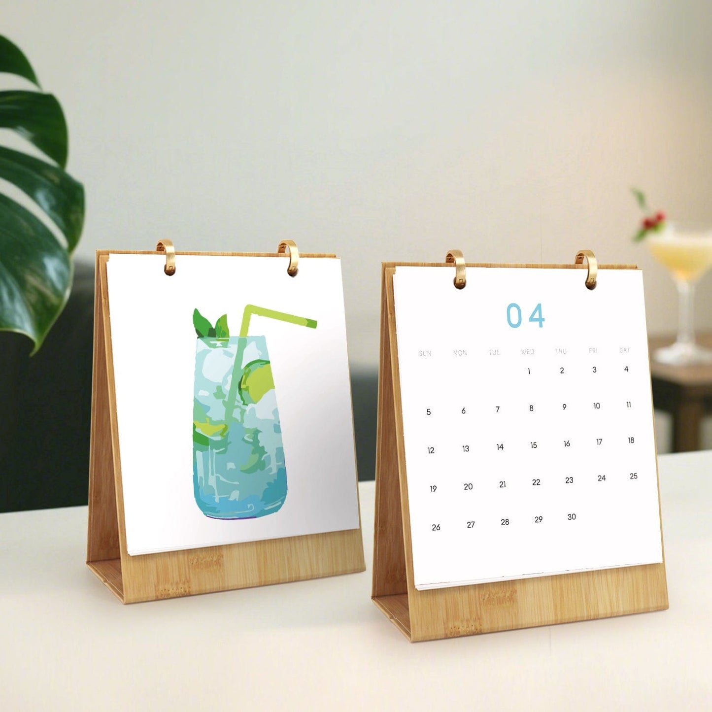 2026 Desk Calendar Series – Drinks /Paint by Numbers(18.2cm x 22.5cm)