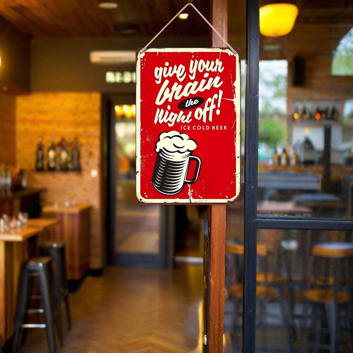 DIYArtCool™ Metal Bar/Posters Art Paint By Numbers- Brain Break Brew #12 (20x30cm /7.8"x11.8")