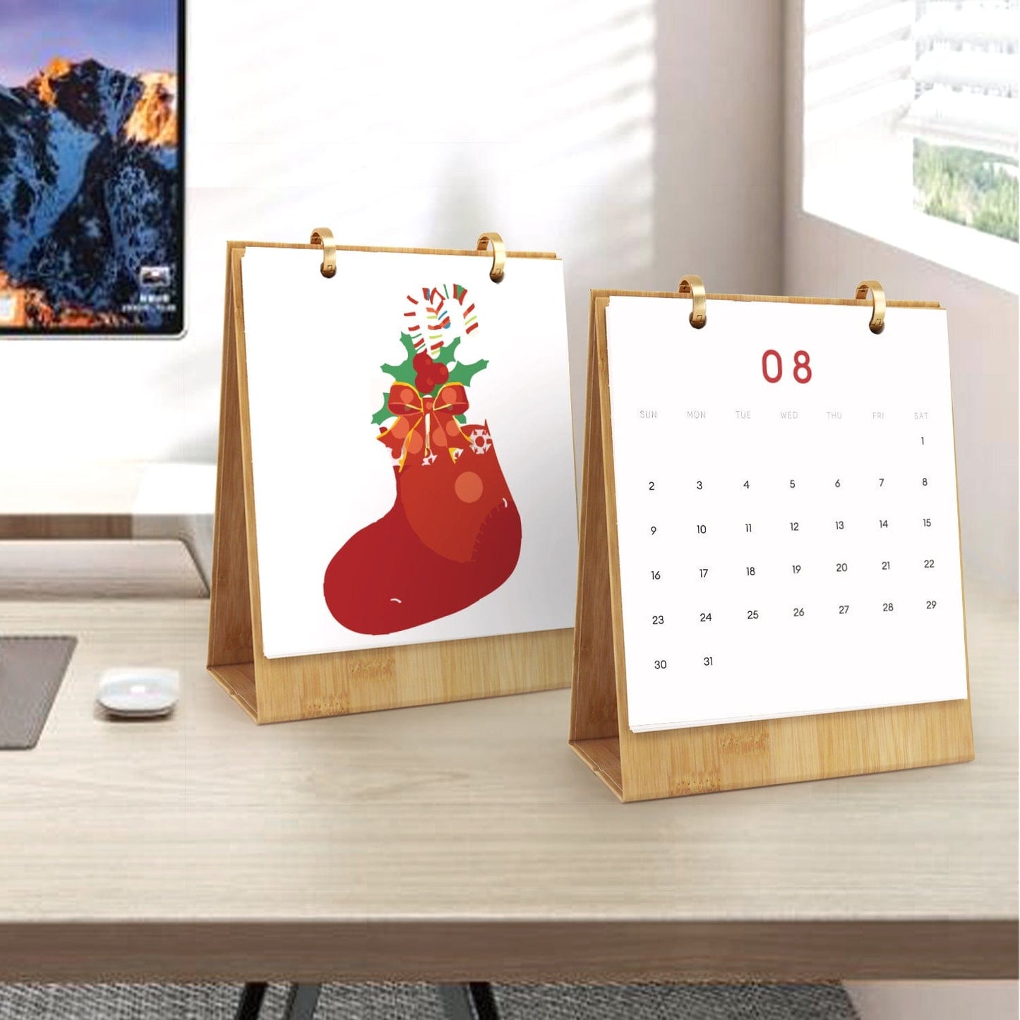 2026 Desk Calendar Series – Christmas theme /Paint by Numbers(18.2cm x 22.5cm)