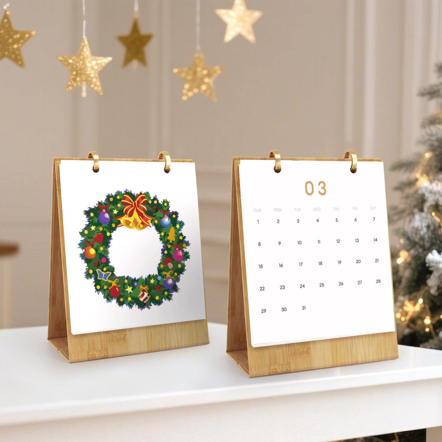 2026 Desk Calendar Series – Christmas Carnival /Paint by Numbers(18.2cm x 22.5cm)