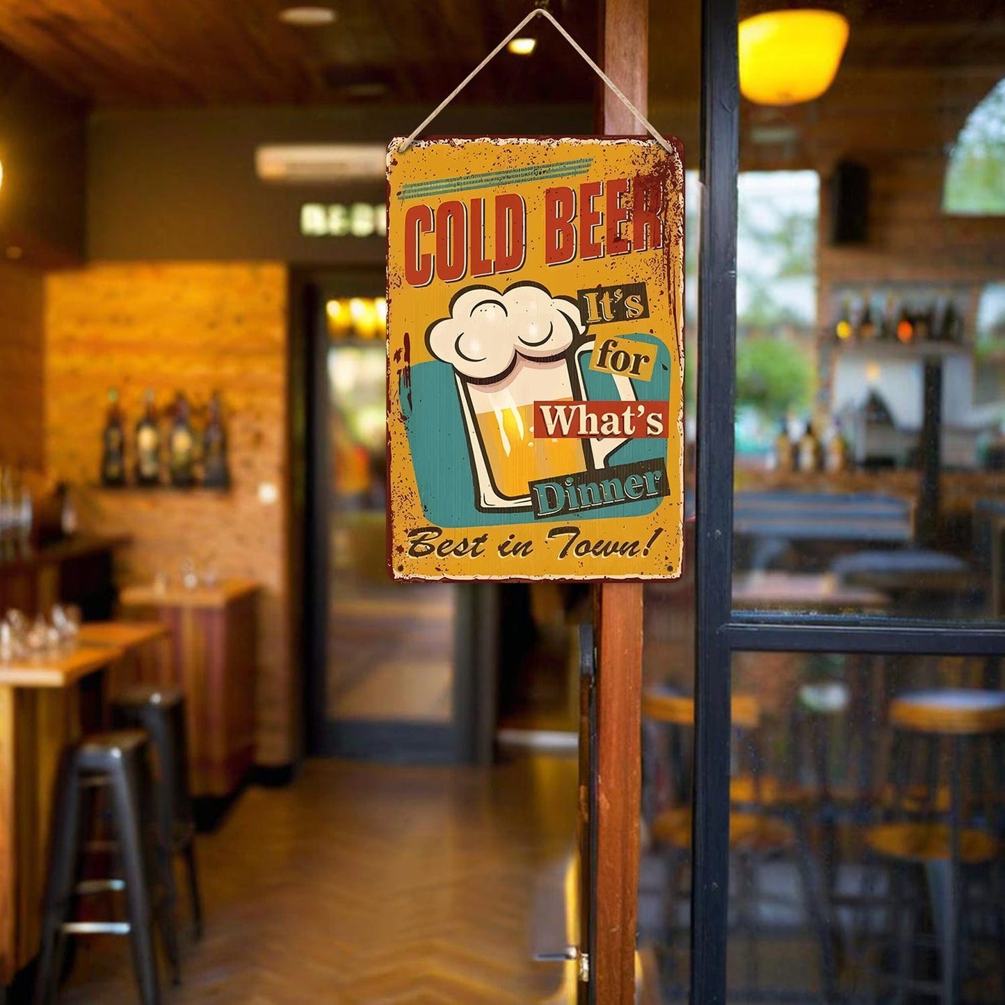 DIYArtCool™ Metal Bar/Posters Art Paint By Numbers- Cold Beer for Dinner #09 (20x30cm /7.8"x11.8")