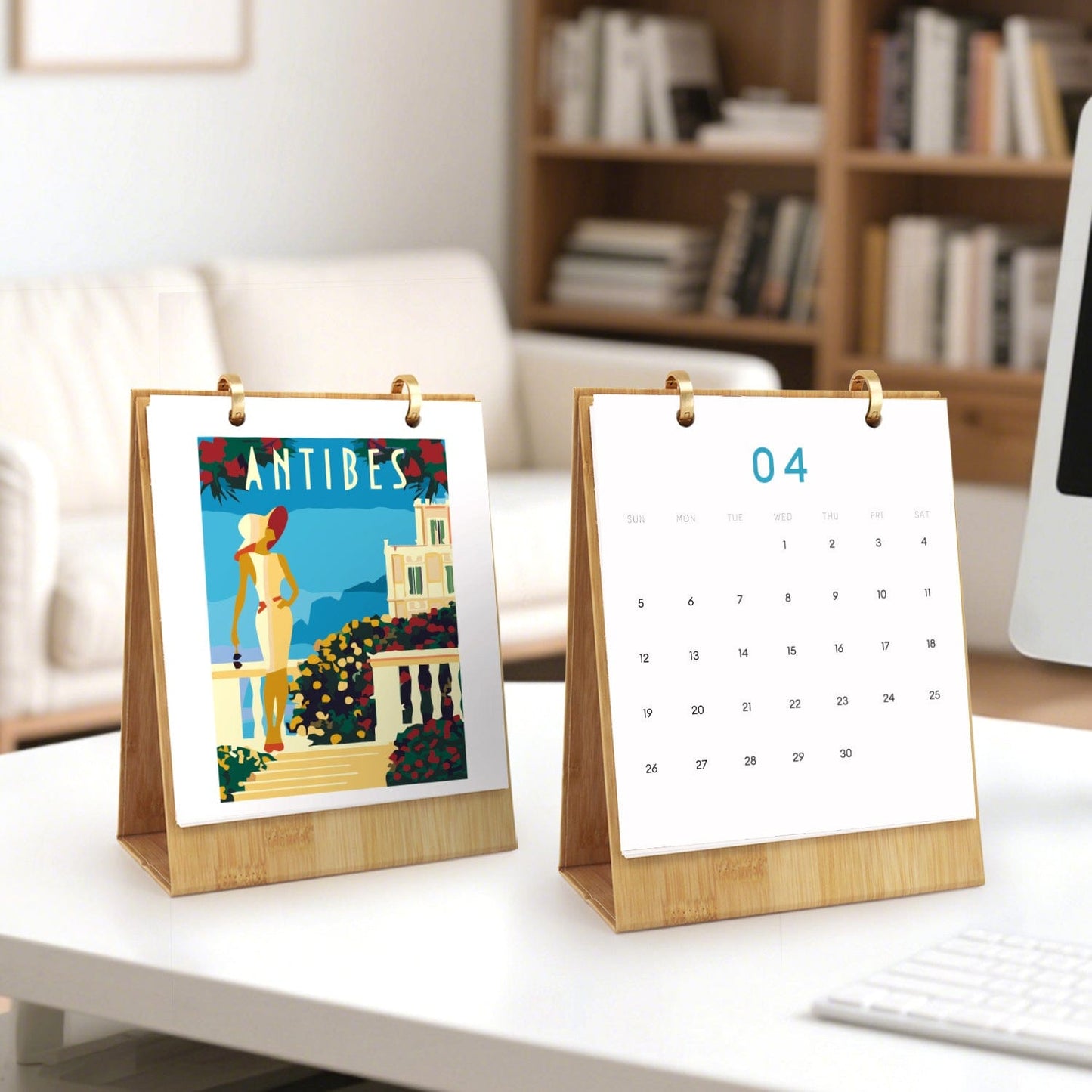 2026 Desk Calendar Series – Scenic spots /Paint by Numbers(18.2cm x 22.5cm)