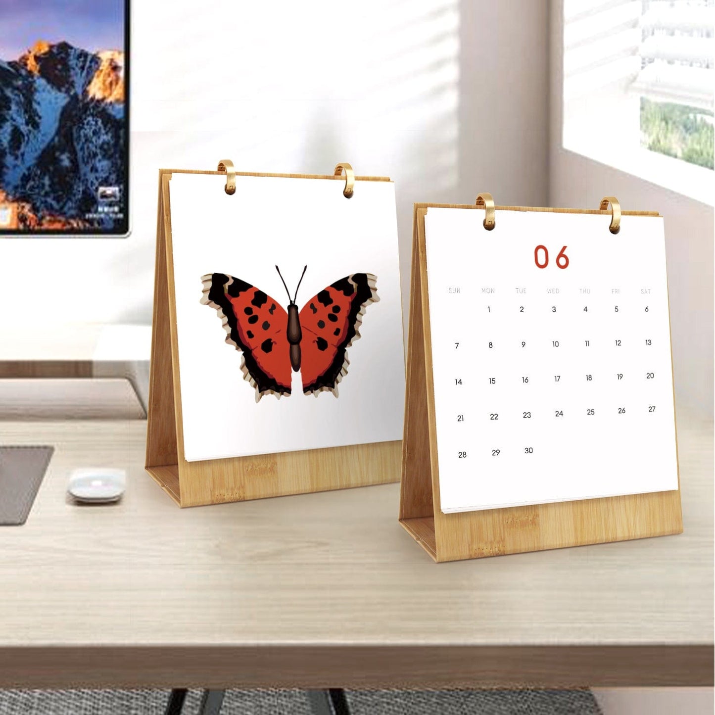 2026 Desk Calendar Series – Butterflies /Paint by Numbers(18.2cm x 22.5cm)